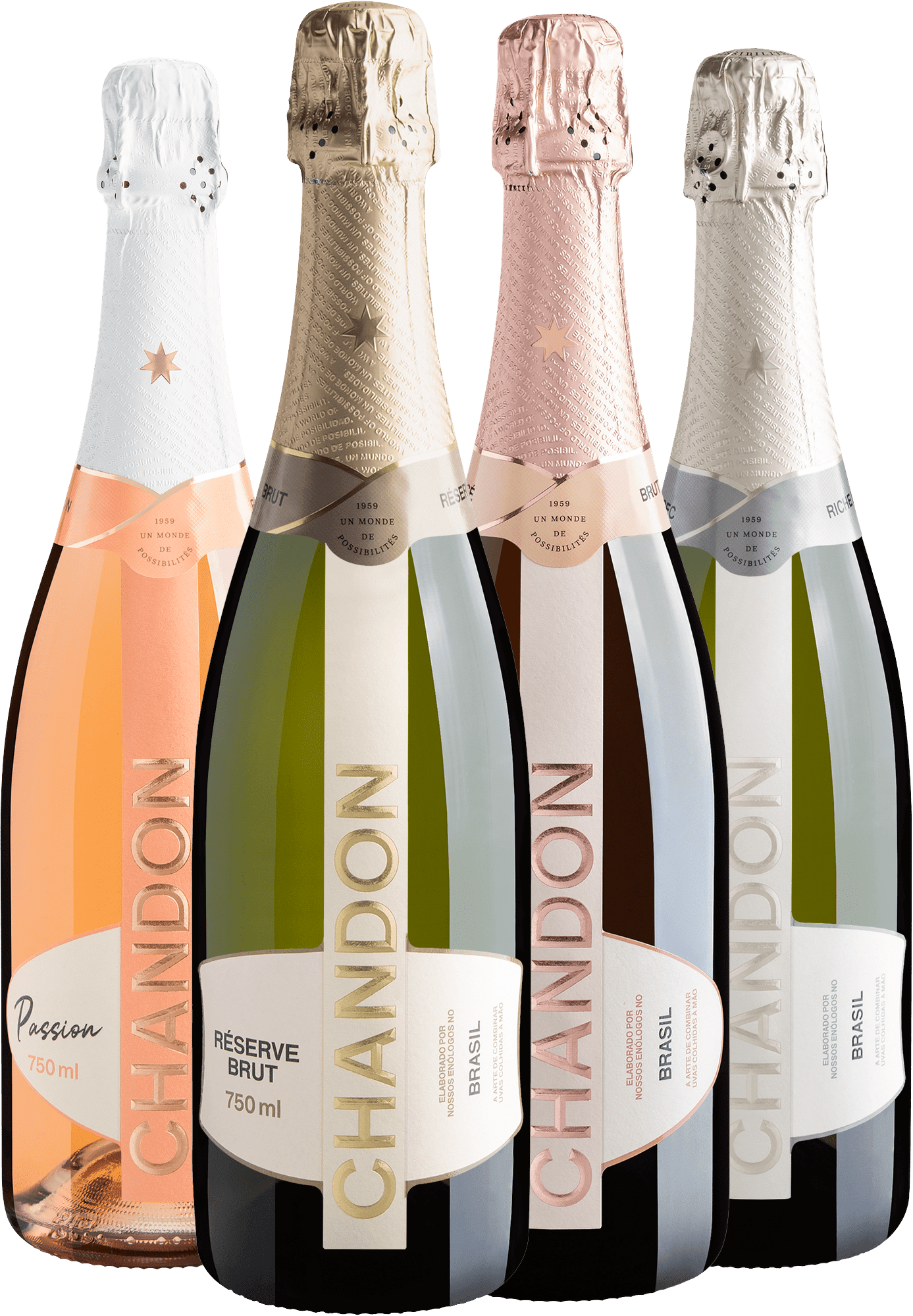 Kit Família Chandon | 2 Brancos + 2 Rosés