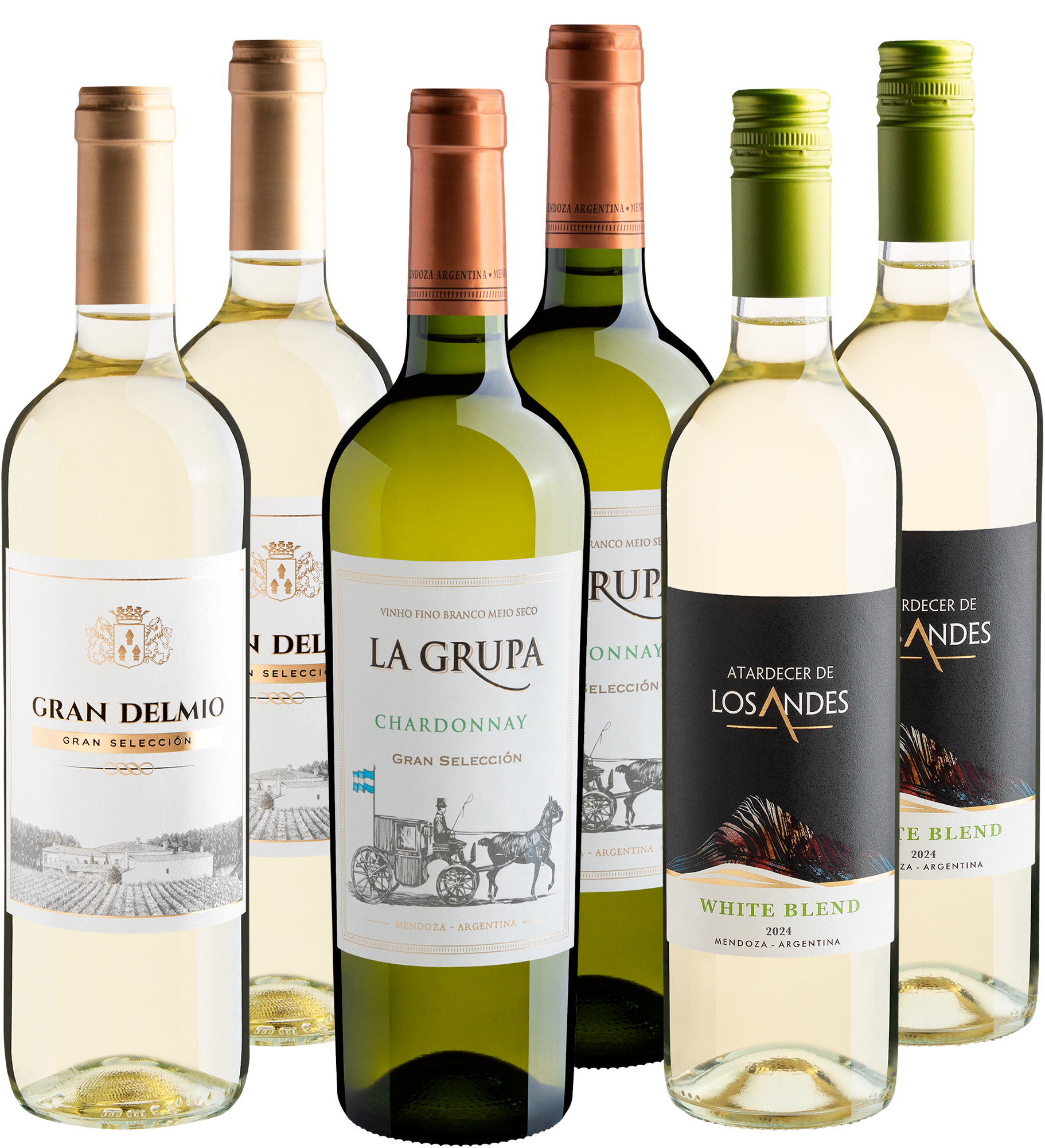 Kit Vinhos Brancos em Dobro | 6 garrafas por R$26,90 cada