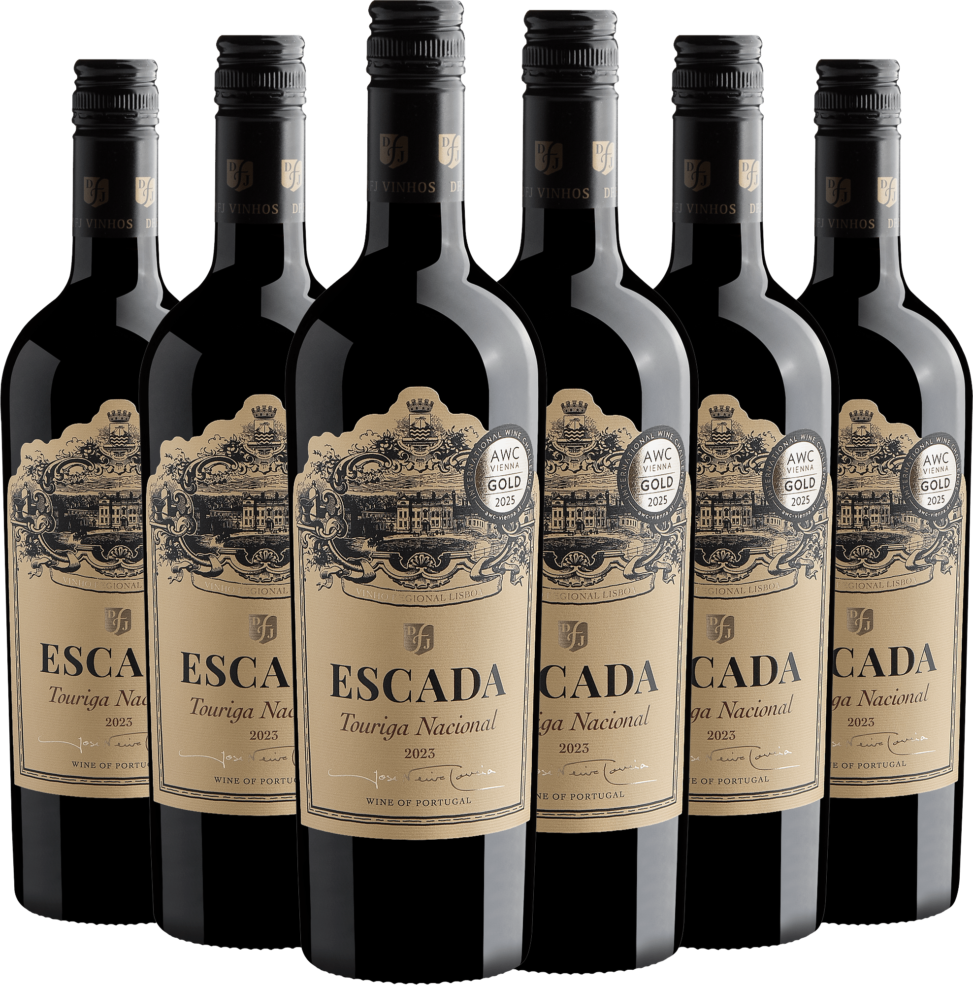 Kit 6 Escada Touriga Nacional Vinho Regional Lisboa