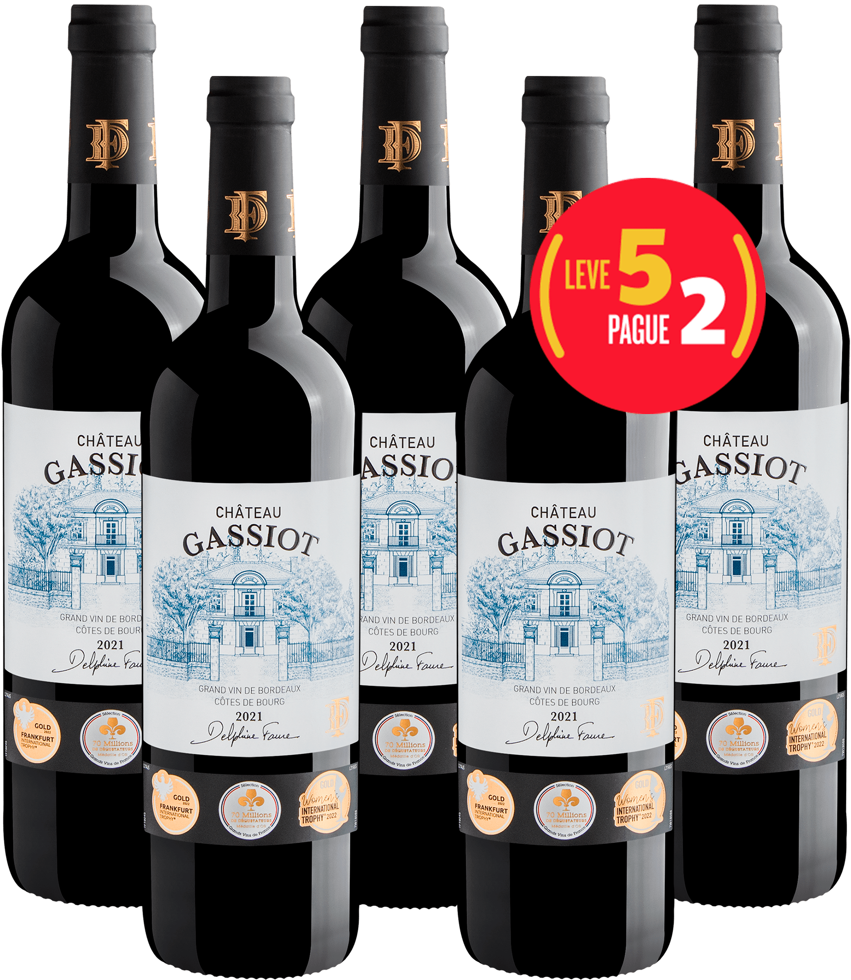 Kit Leve 5 Pague 2 Château Gassiot Côtes de Bourg AOC
