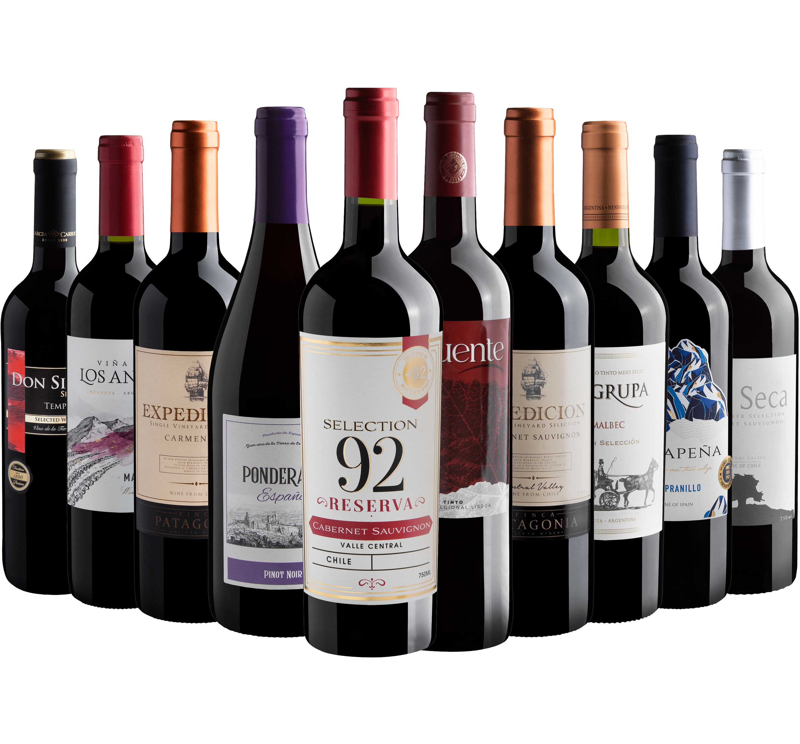 Kit 10 Best Sellers por R$29,90 cada garrafa + Frete Grátis*