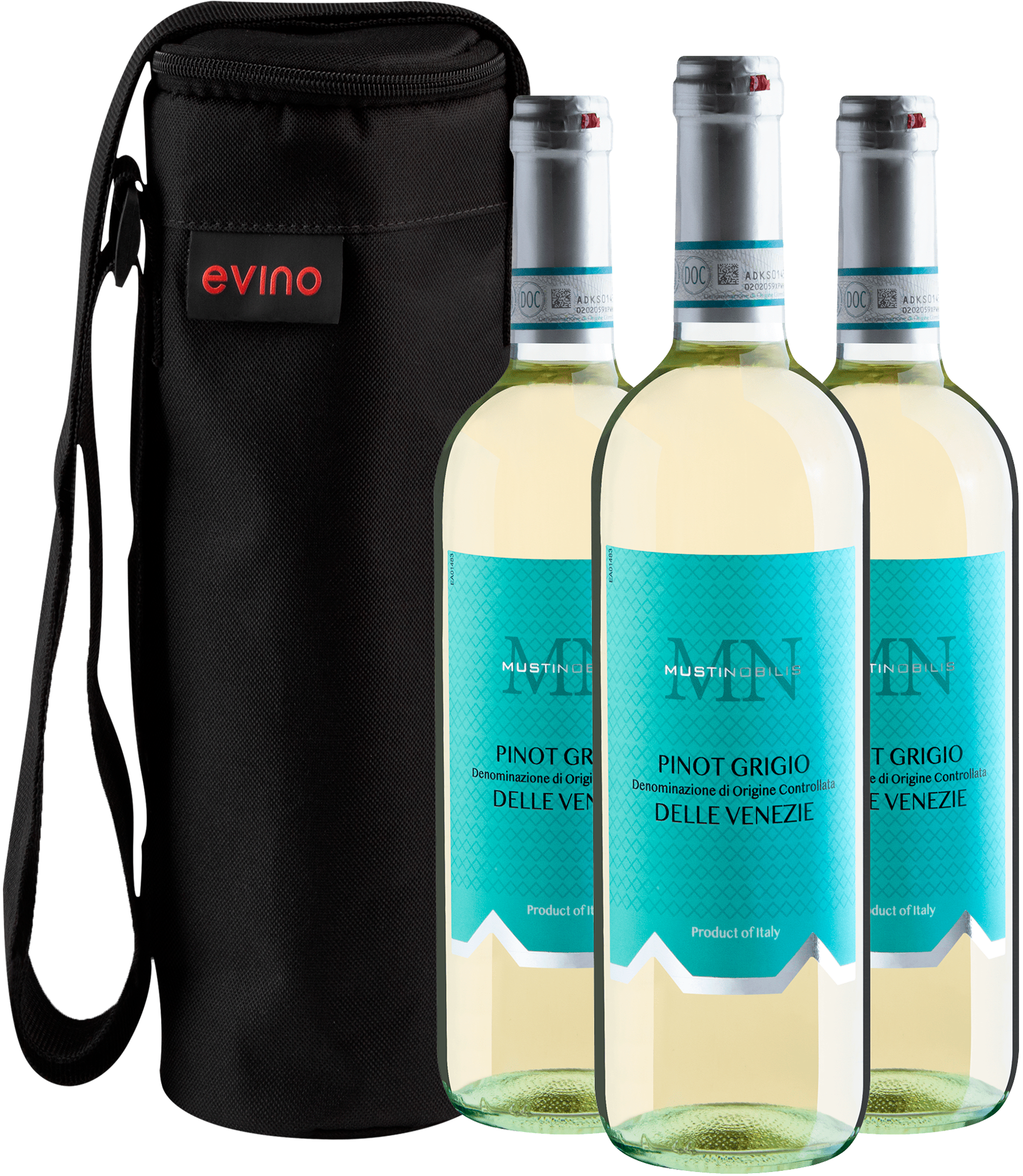 Kit 3 Musti Nobilis Pinot Grigio Delle Venezie DOC + Bolsa Exclusiva Grátis