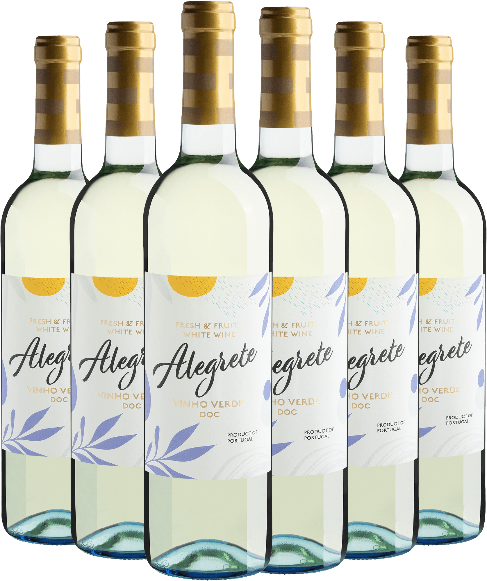 Kit 6 Alegrete Fresh & Fruity Vinho Verde DOC por R$39,90 cada garrafa