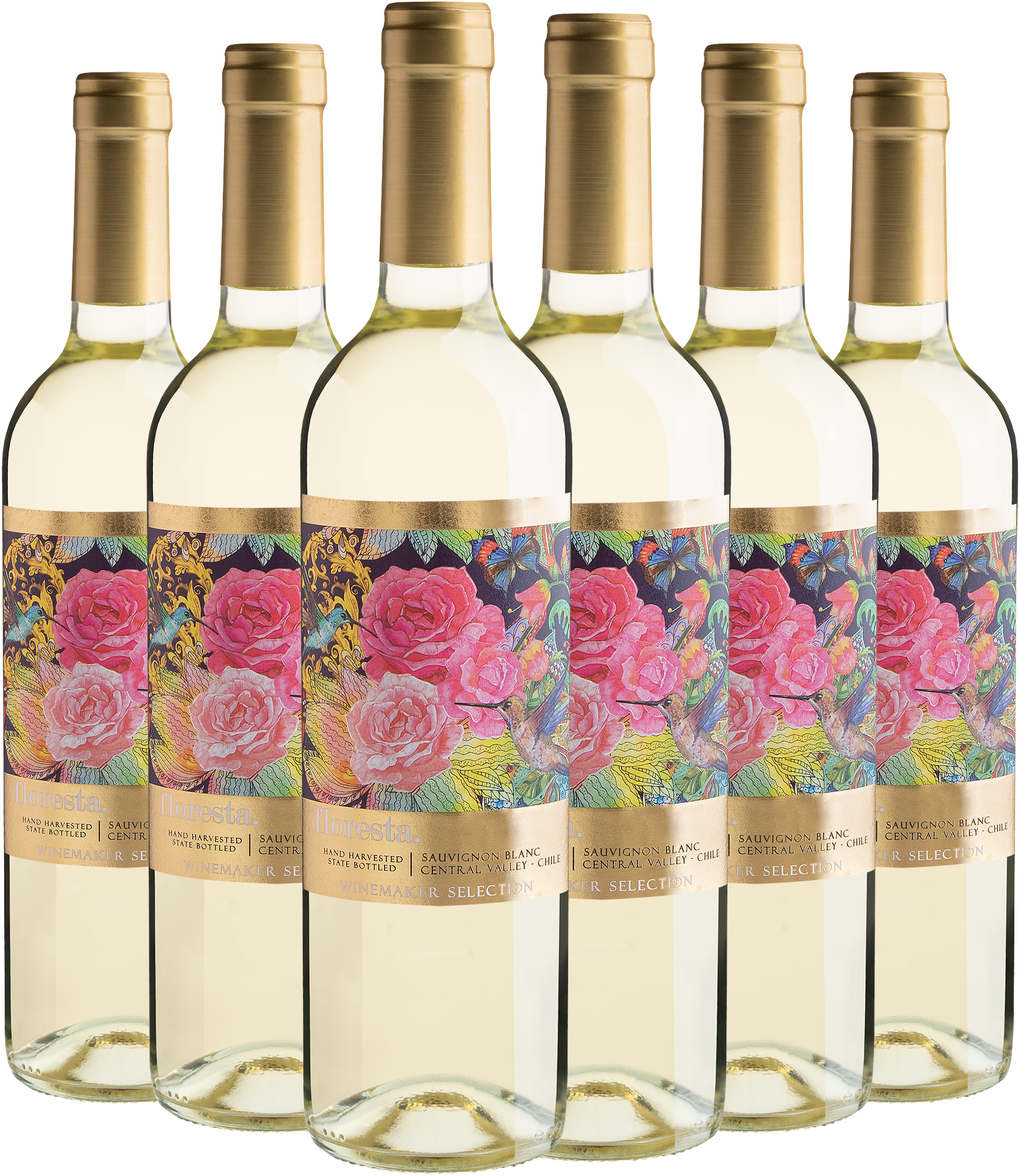 Kit 6 Floresta Winemaker Selection Sauvignon Blanc por R$27,90 cada garrafa