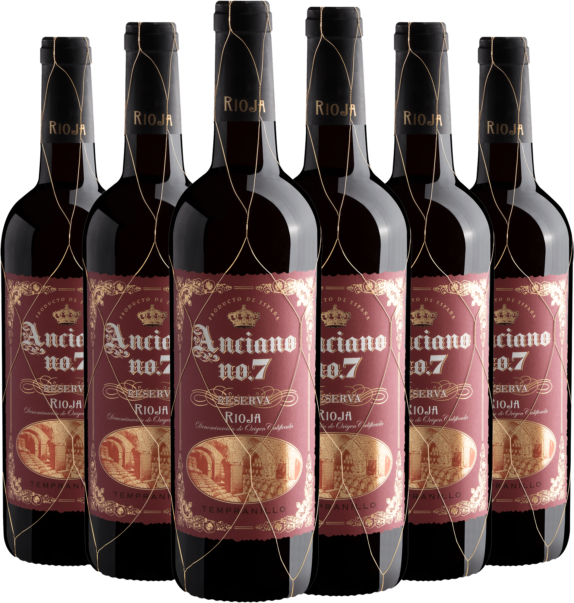 Kit 6 Anciano no. 7 Tempranillo Reserva Rioja DOCa