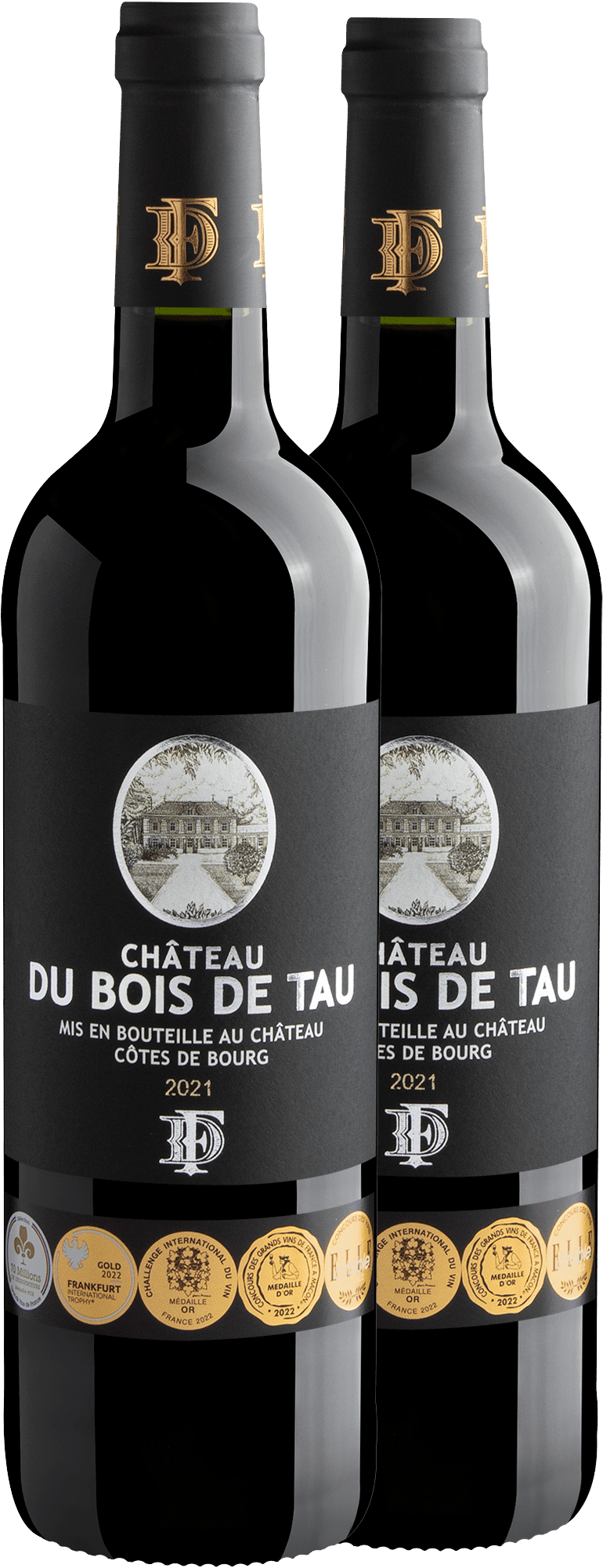 Kit 2 Château du Bois de Tau Côtes de Bourg AOC por R$99,90 cada garrafa