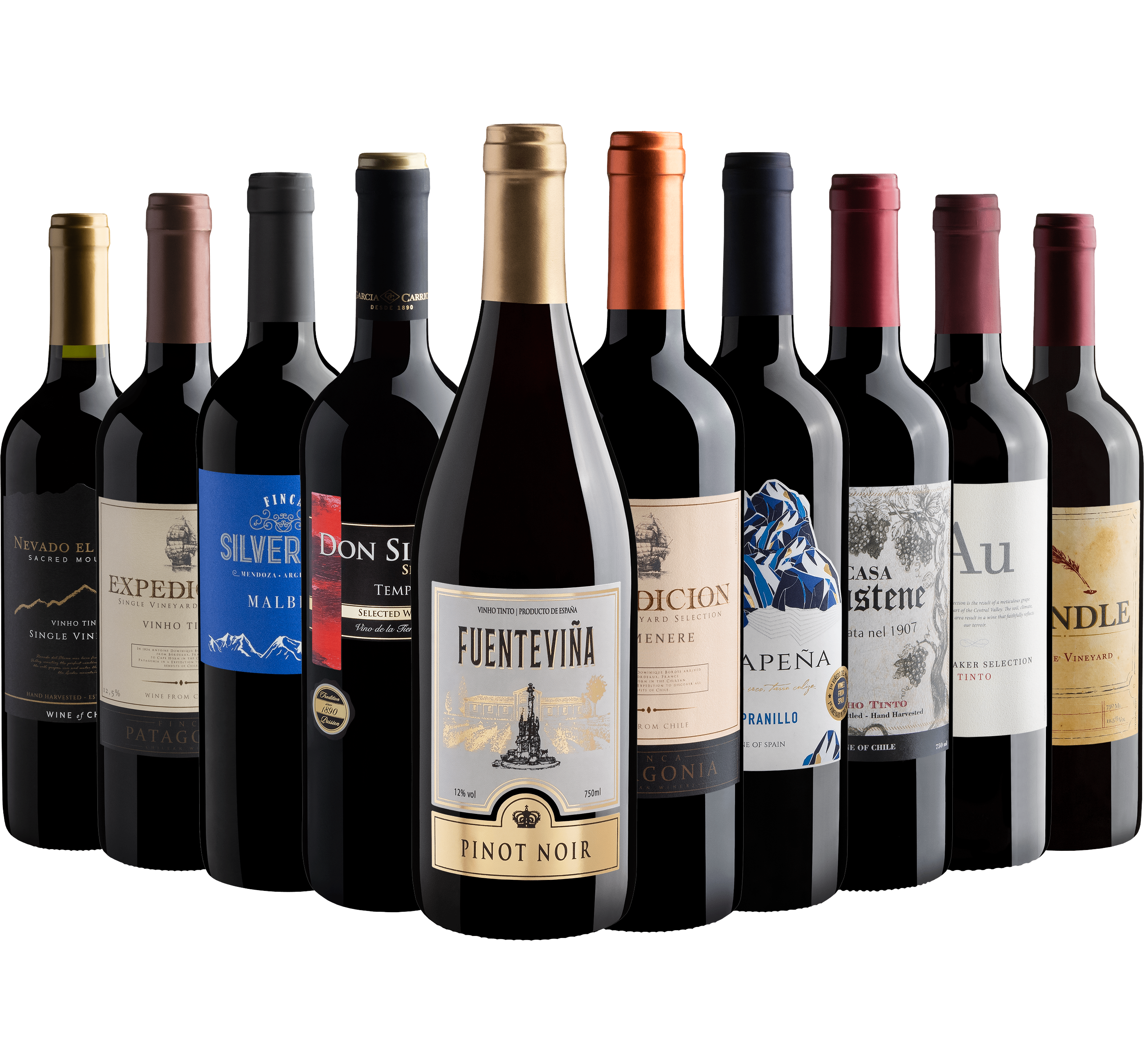 Kit 10 Best Sellers por R$26,90 cada garrafa + Frete Grátis*