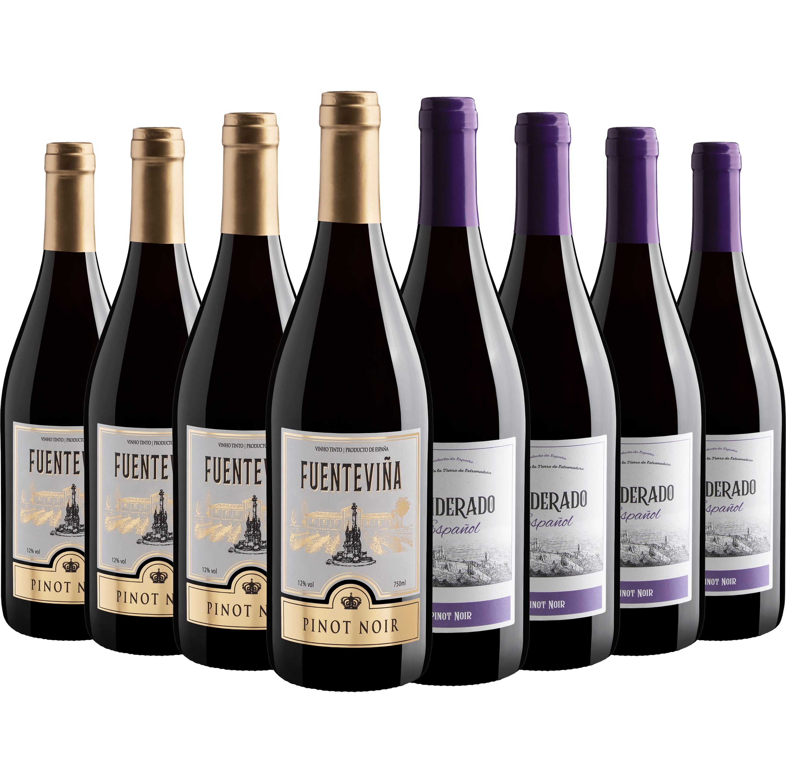 Kit Pinot Noir | 4 Fuenteviña + 4 Ponderado