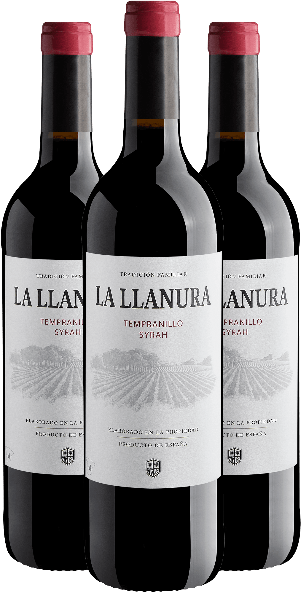 Kit 3 La Llanura Tempranilo-Syrah por R$39,90 cada garrafa