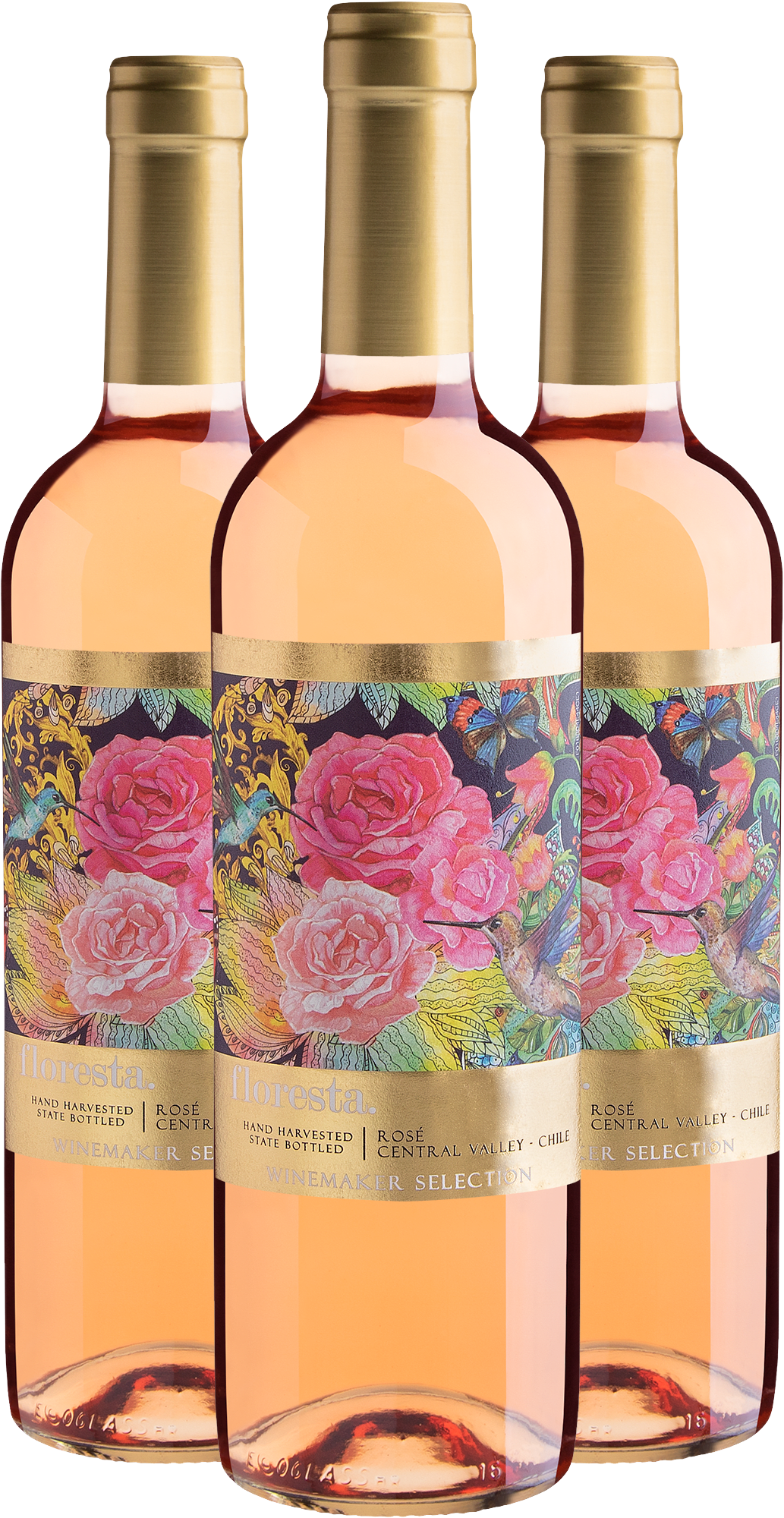 Kit 3 Floresta Winemaker Selection Rosé por R$33,30 cada garrafa