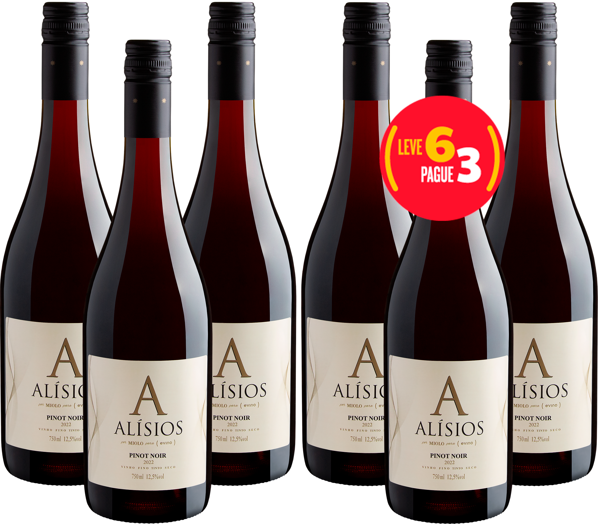 Kit Leve 6 Pague 3 Alísios Pinot Noir