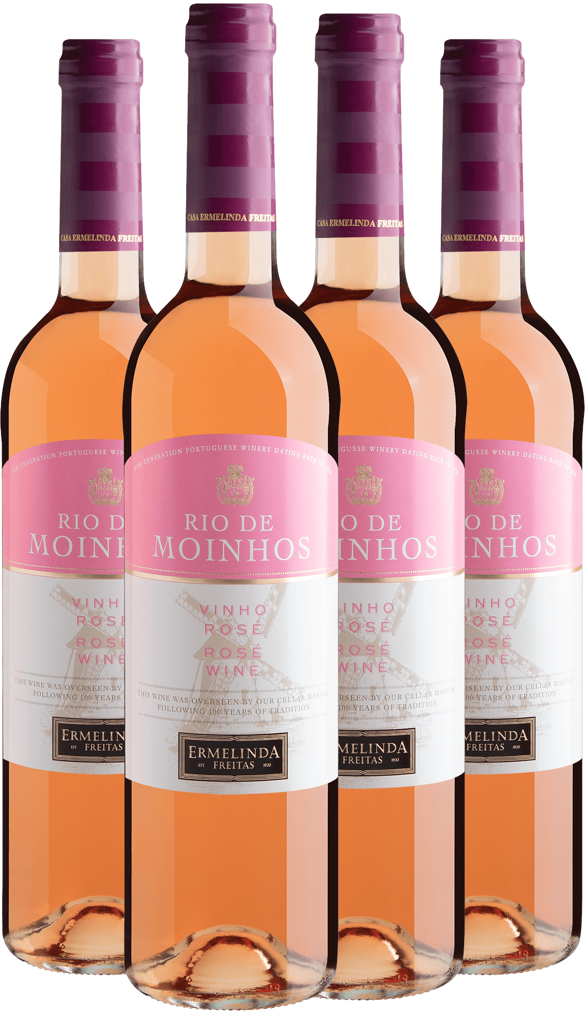Kit 4 Rio de Moinhos Vinho Rosé por R$39,90 cada garrafa
