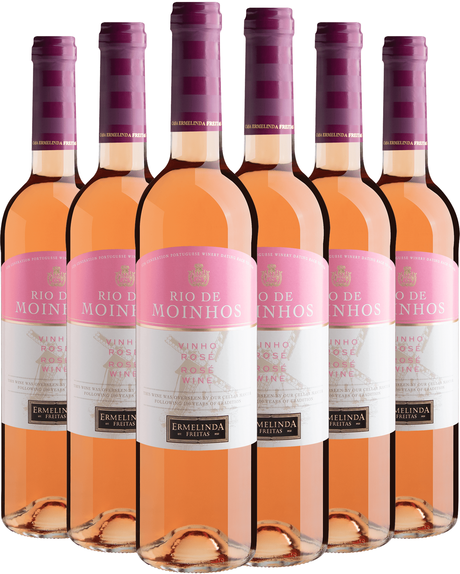 Kit 6 Rio de Moinhos Vinho Rosé por R$36,90 cada garrafa