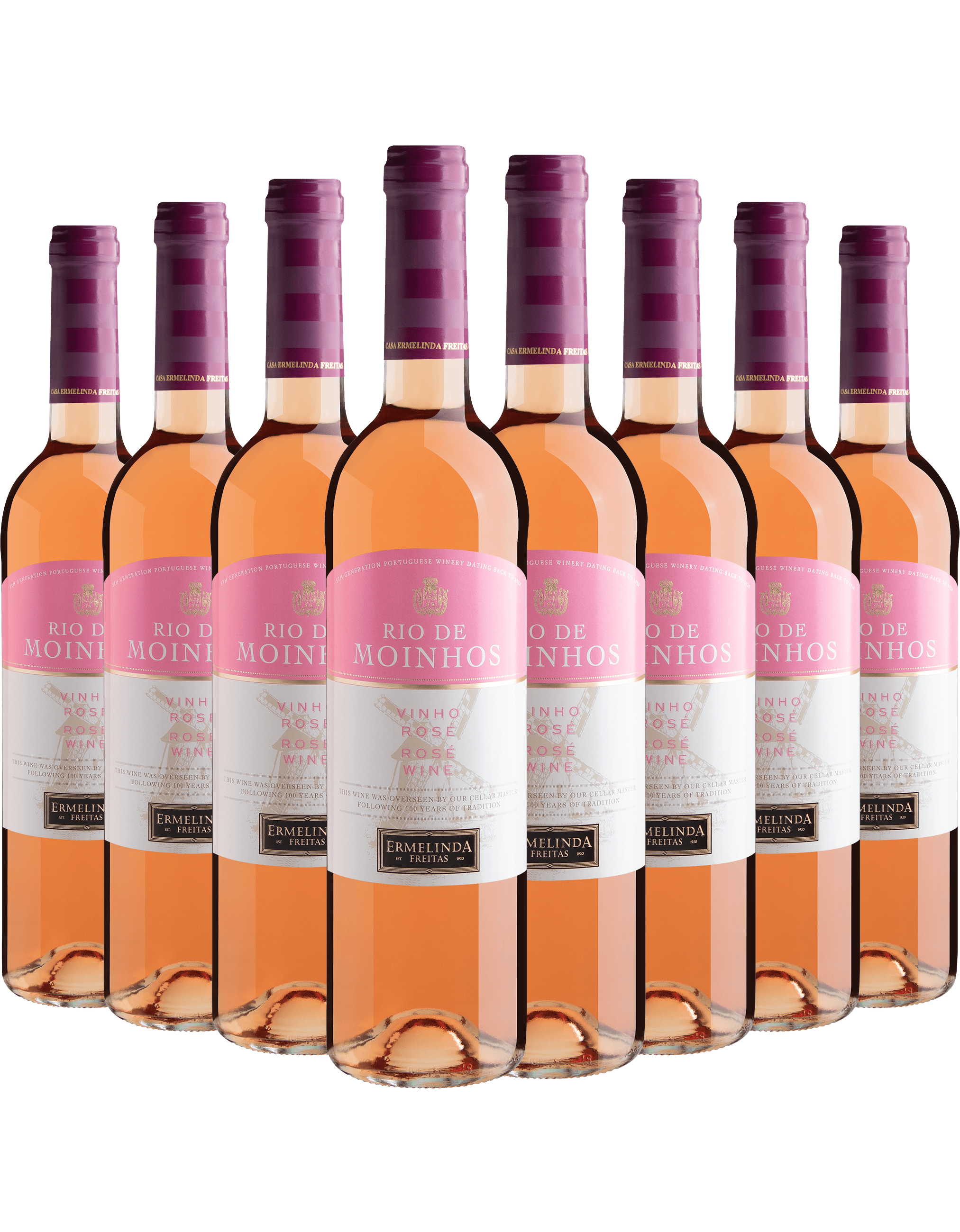 Kit 8 Rio de Moinhos Vinho Rosé por R$29,90 cada garrafa