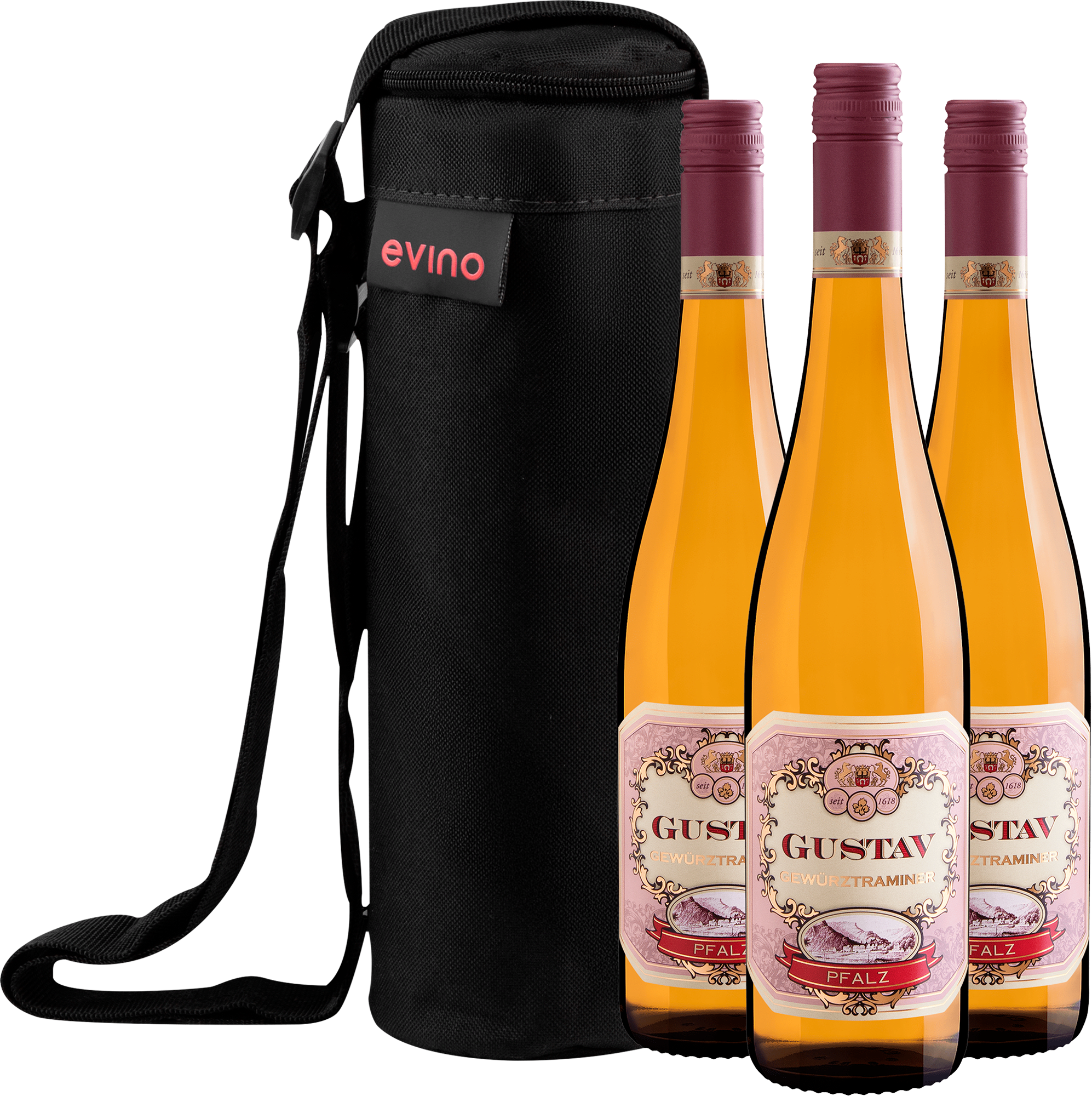 Kit 3 Gustav Gewürztraminer + Bolsa Exclusiva