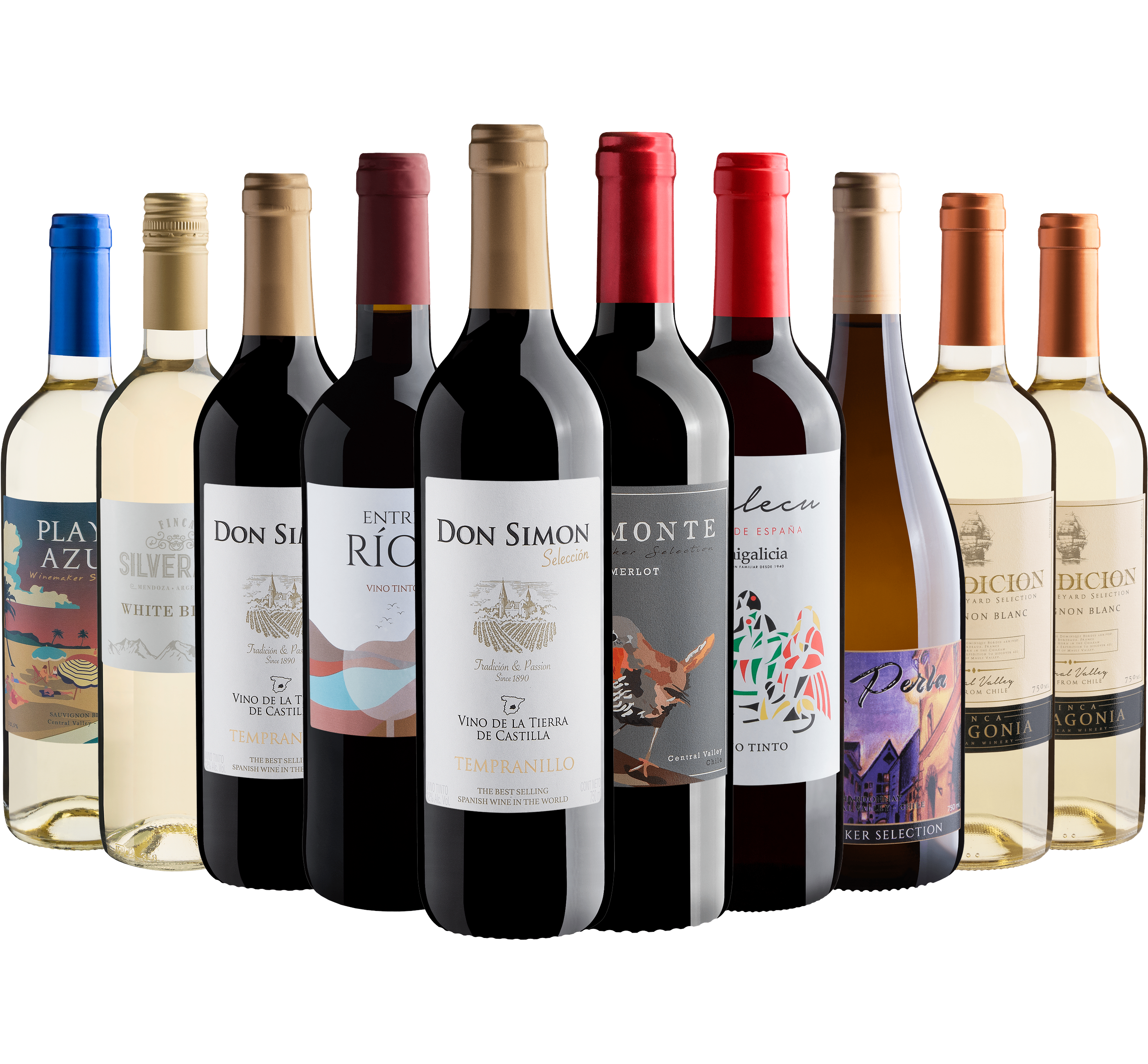 Kit 10 Vinhos por R$24,90 cada garrafa*