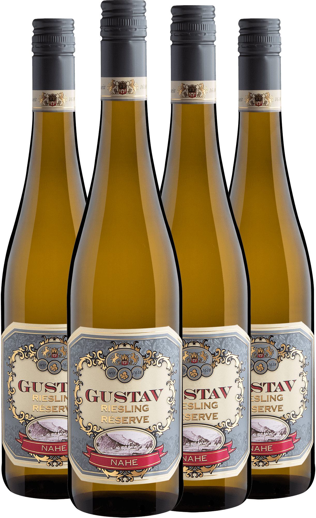 Kit 4 Gustav Riesling Réserve por R$94,90 cada garrafa