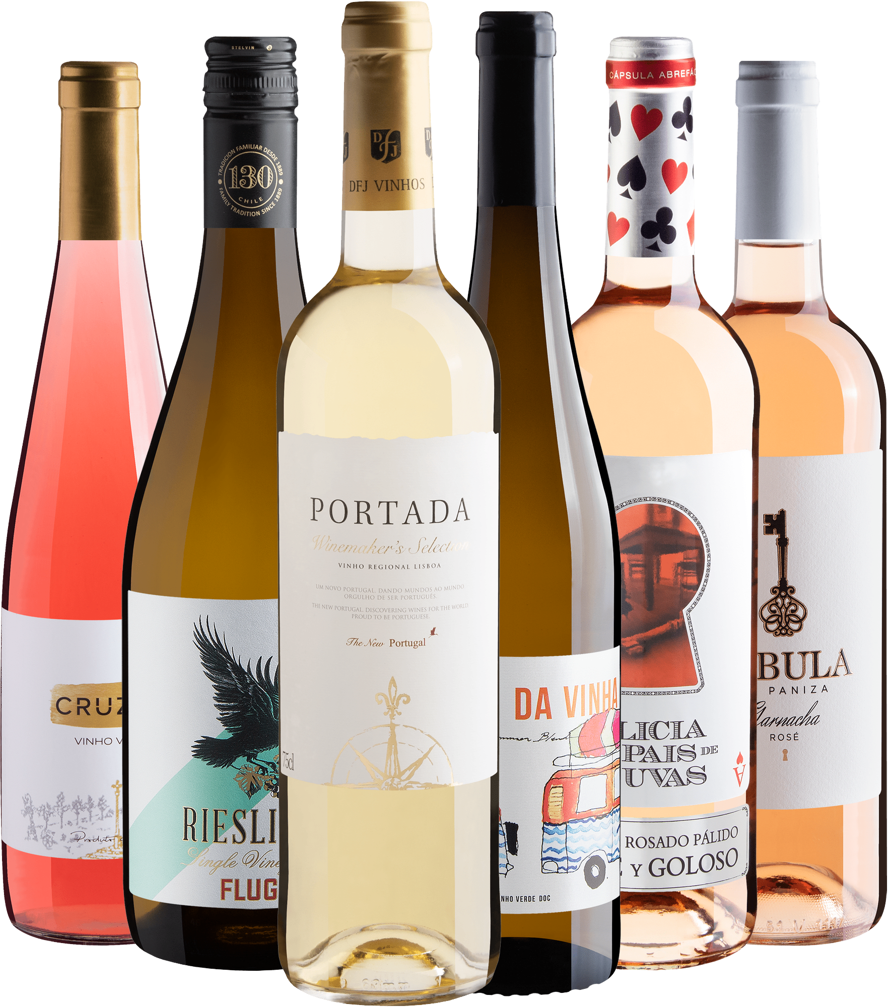 Kit 6 Vinhos Refrescantes Best Sellers por R$44,90 cada garrafa