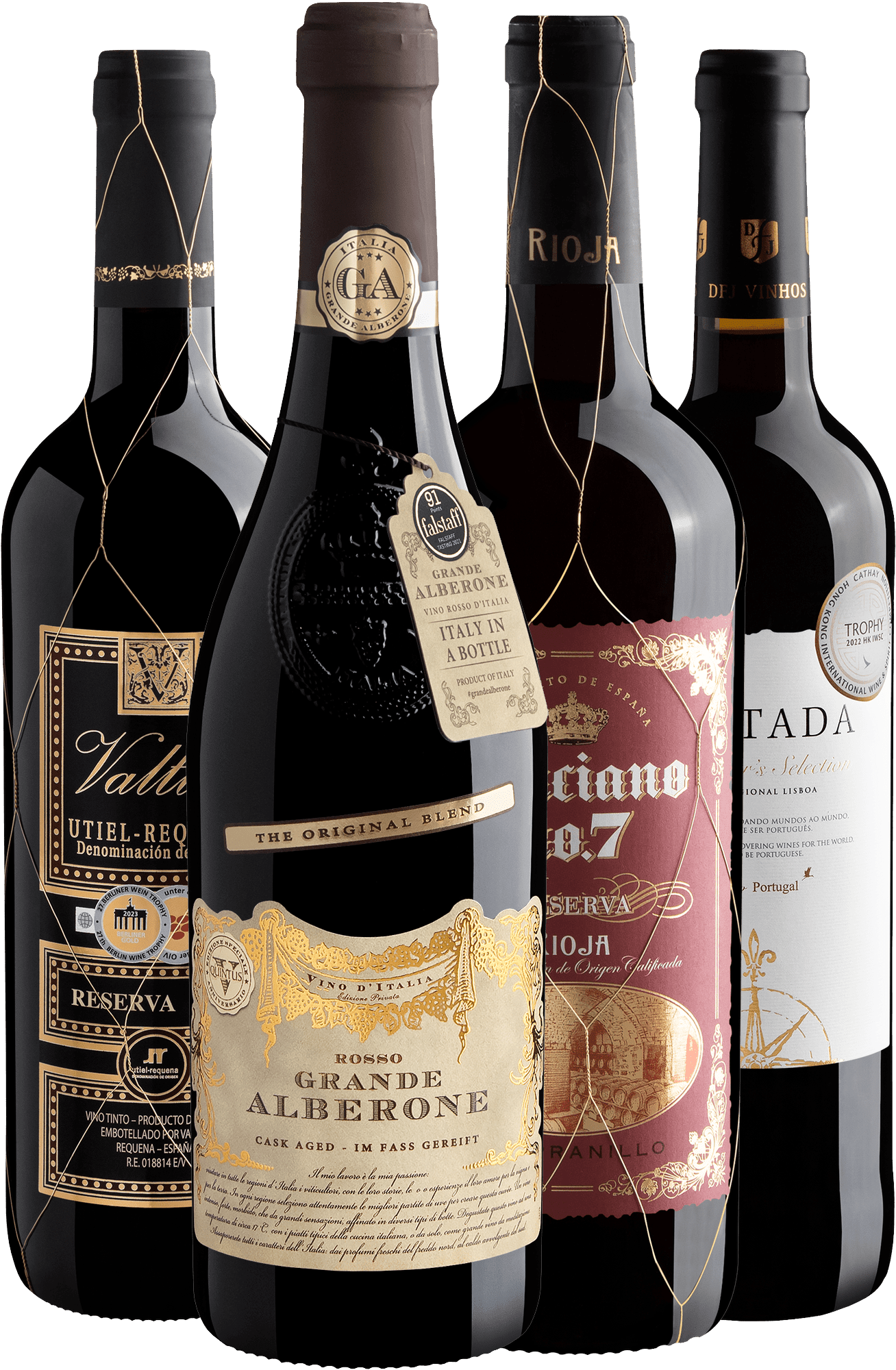 Kit 4 Vinhos Medalha de Ouro + Frete Grátis*