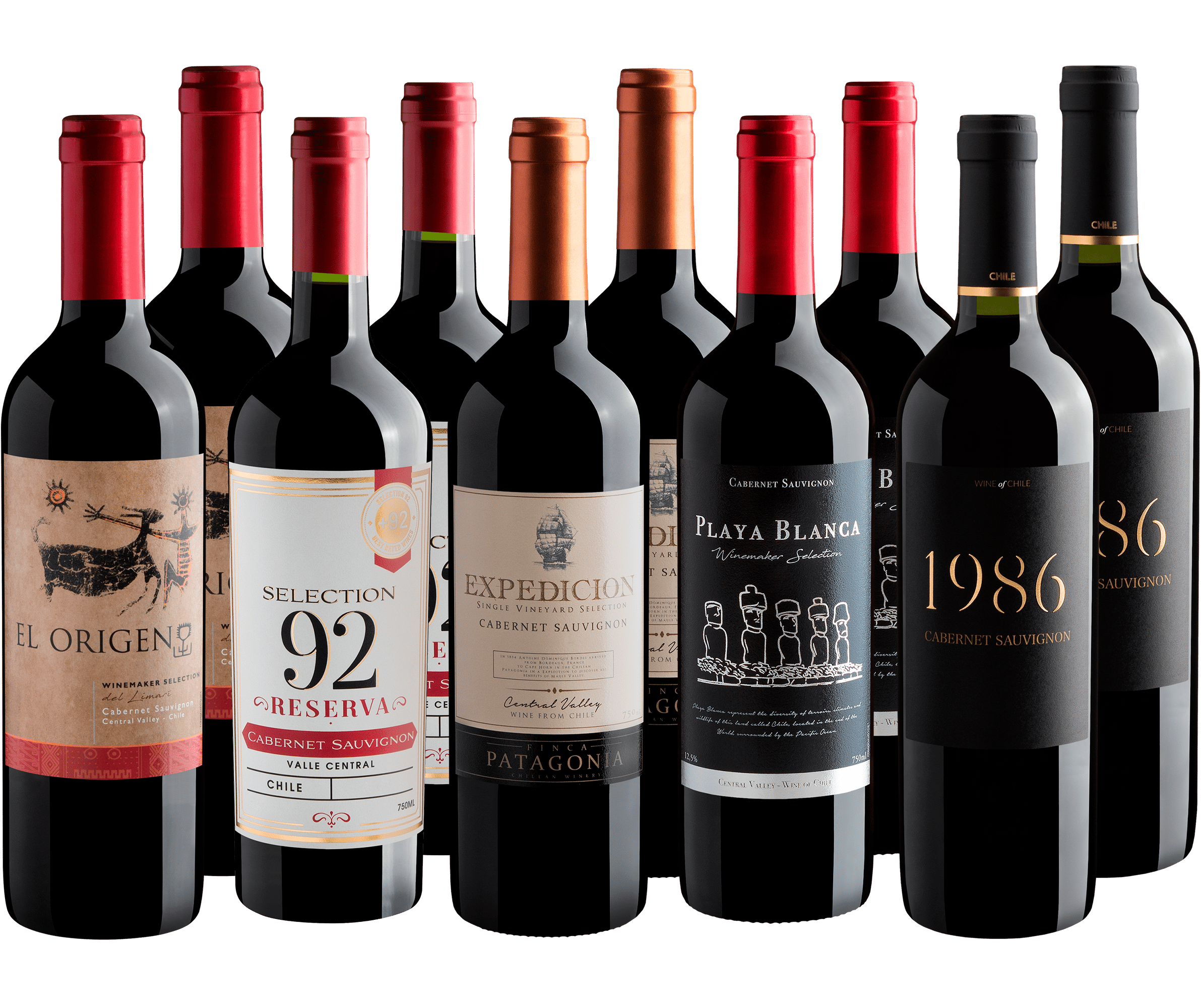 Kit 5 Cabernets Sauvignons em Dobro*