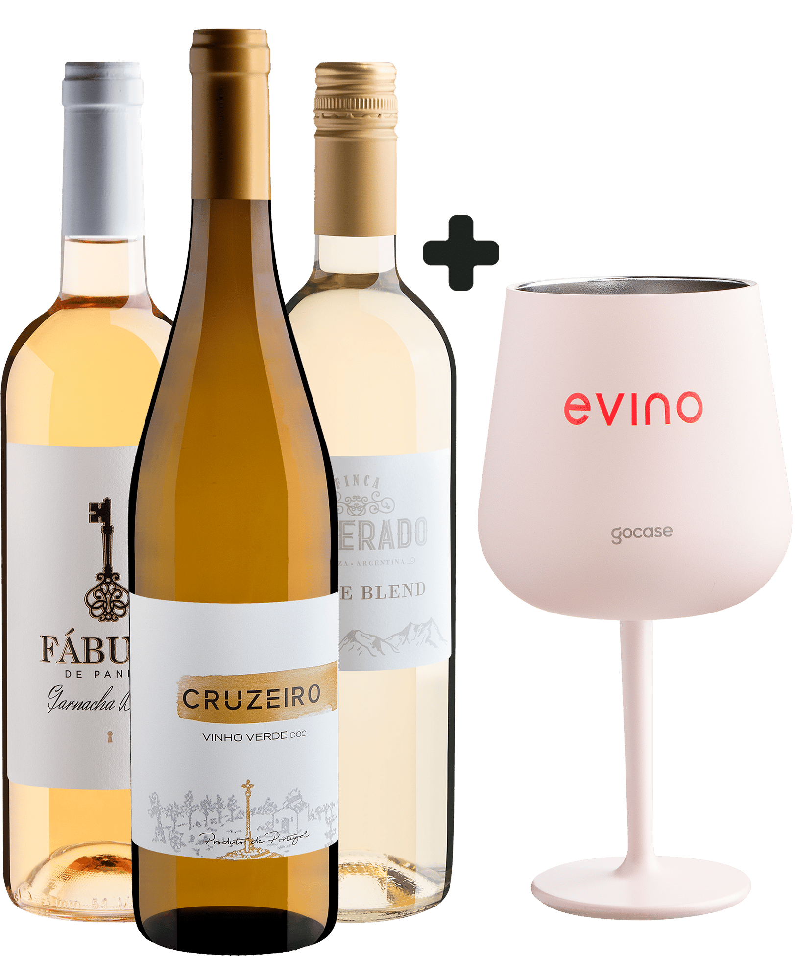 Kit 3 Vinhos Brancos Best Sellers + Taça Térmica Exclusiva