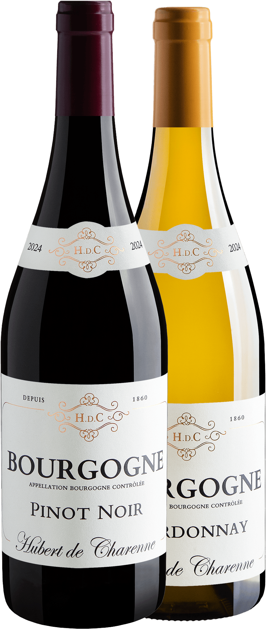 Kit Borgonha: 1 Pinot Noir + 1 Chardonnay