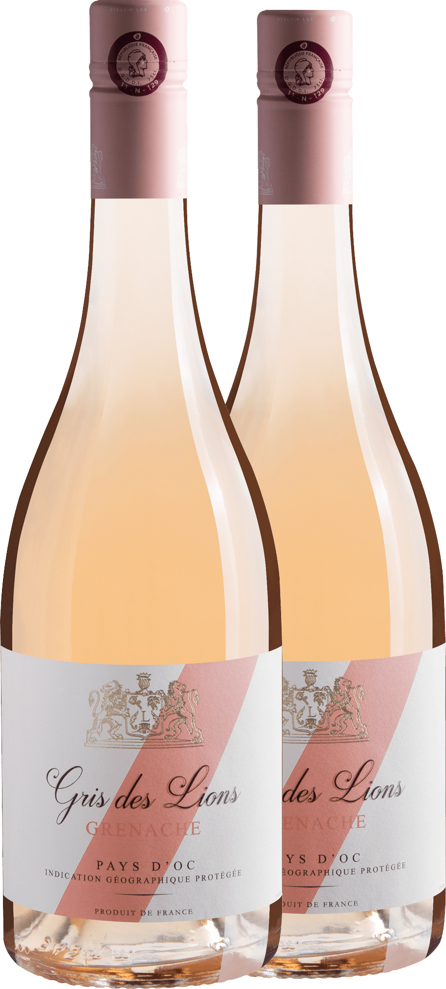 Kit 2 Gris des Lions Grenache Rosé Pays d'Oc IGP