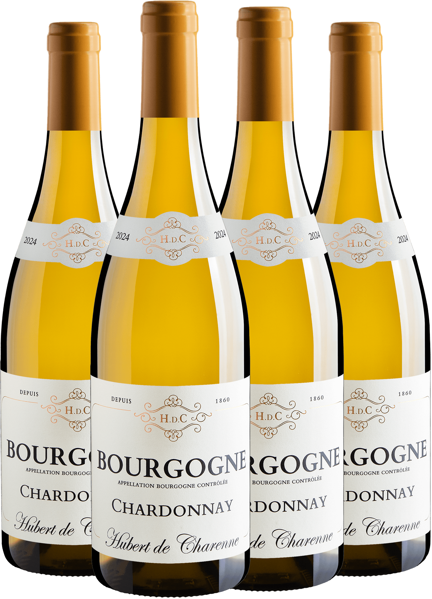 Kit 4 Hubert de Charenne Chardonnay Bourgogne AOC
