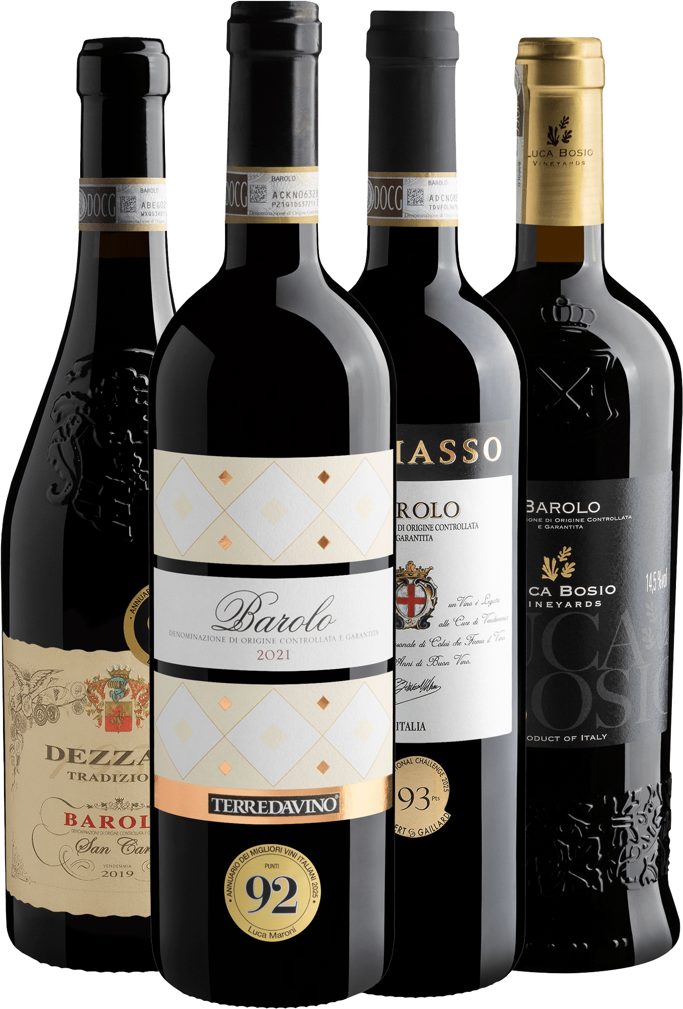 Kit 4 Barolos 91+ Pontos