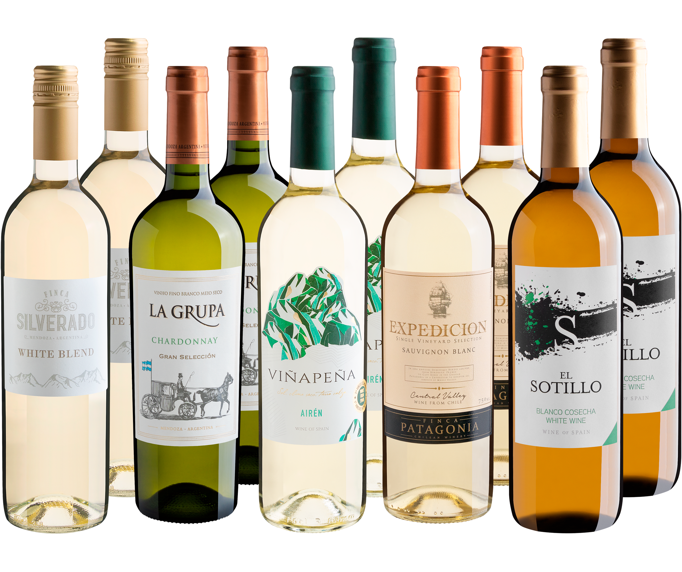 Kit Vinhos Brancos em Dobro | 10 garrafas