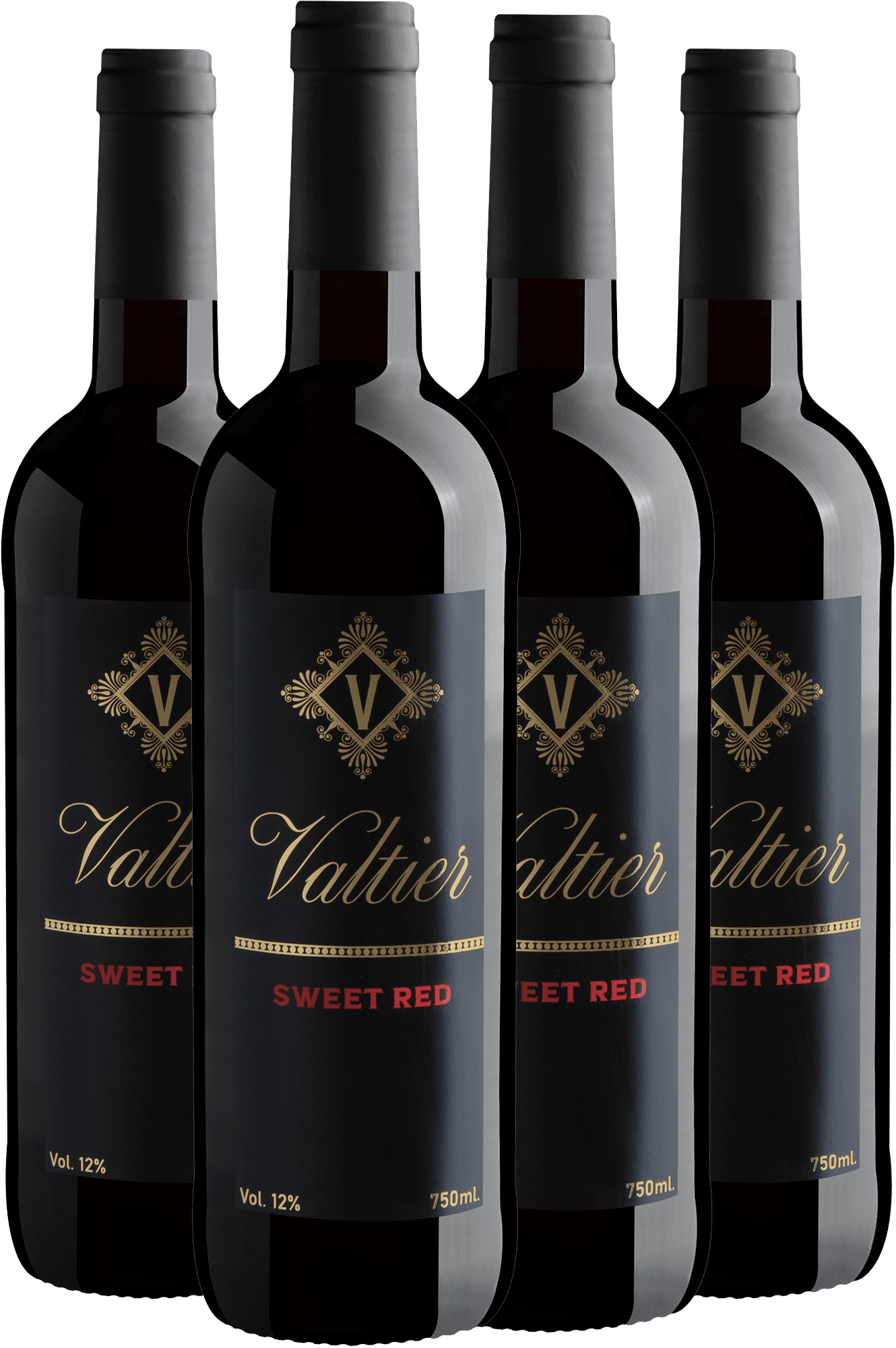 Kit 4 Valtier Sweet Red