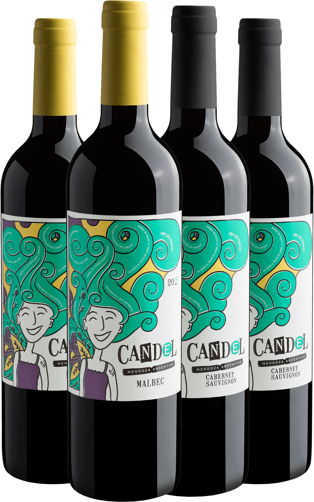 Kit Candel: 2 Malbec + 2 Cabernet Sauvignon