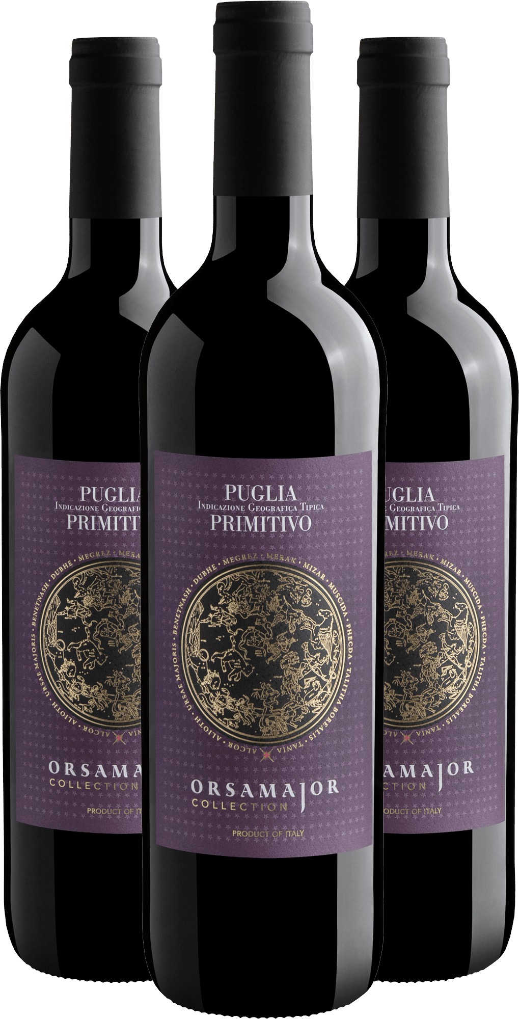 Kit 3 Orsamajor Collection Primitivo Puglia IGT
