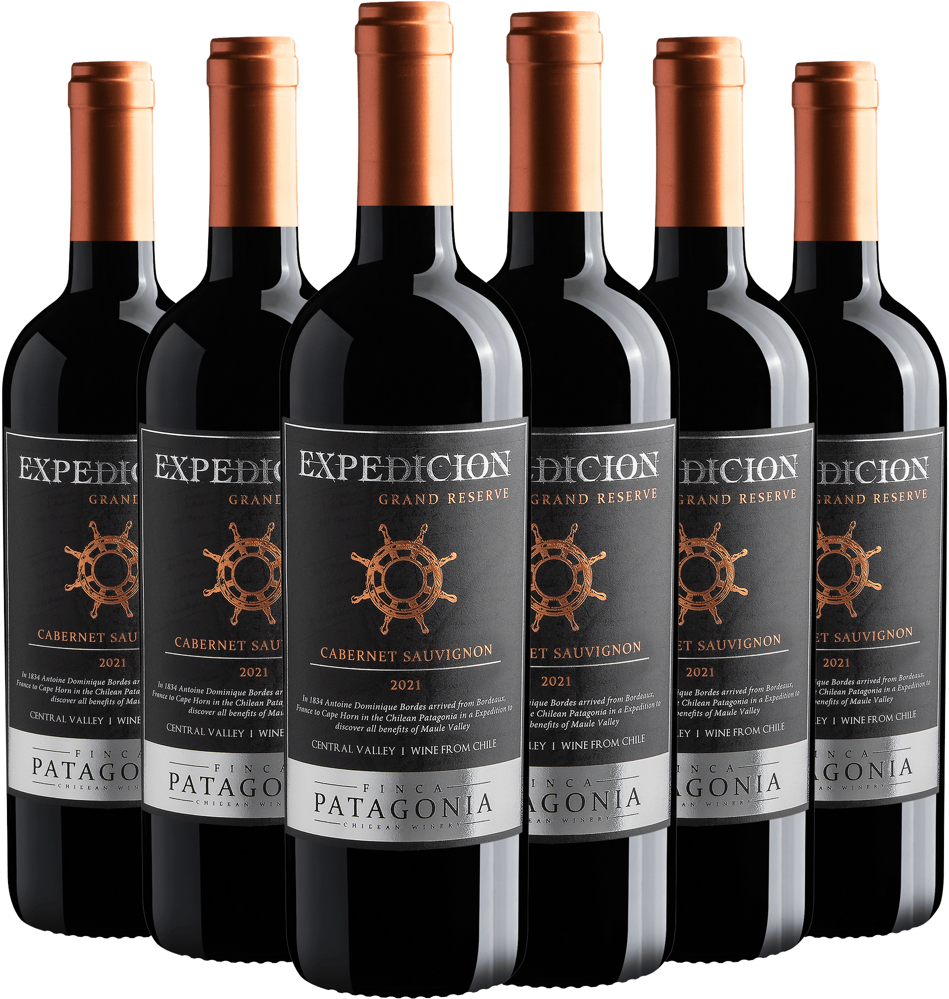 Kit 6 Finca Patagonia Expedicion Grand Reserve Cabernet Sauvignon Central Valley
