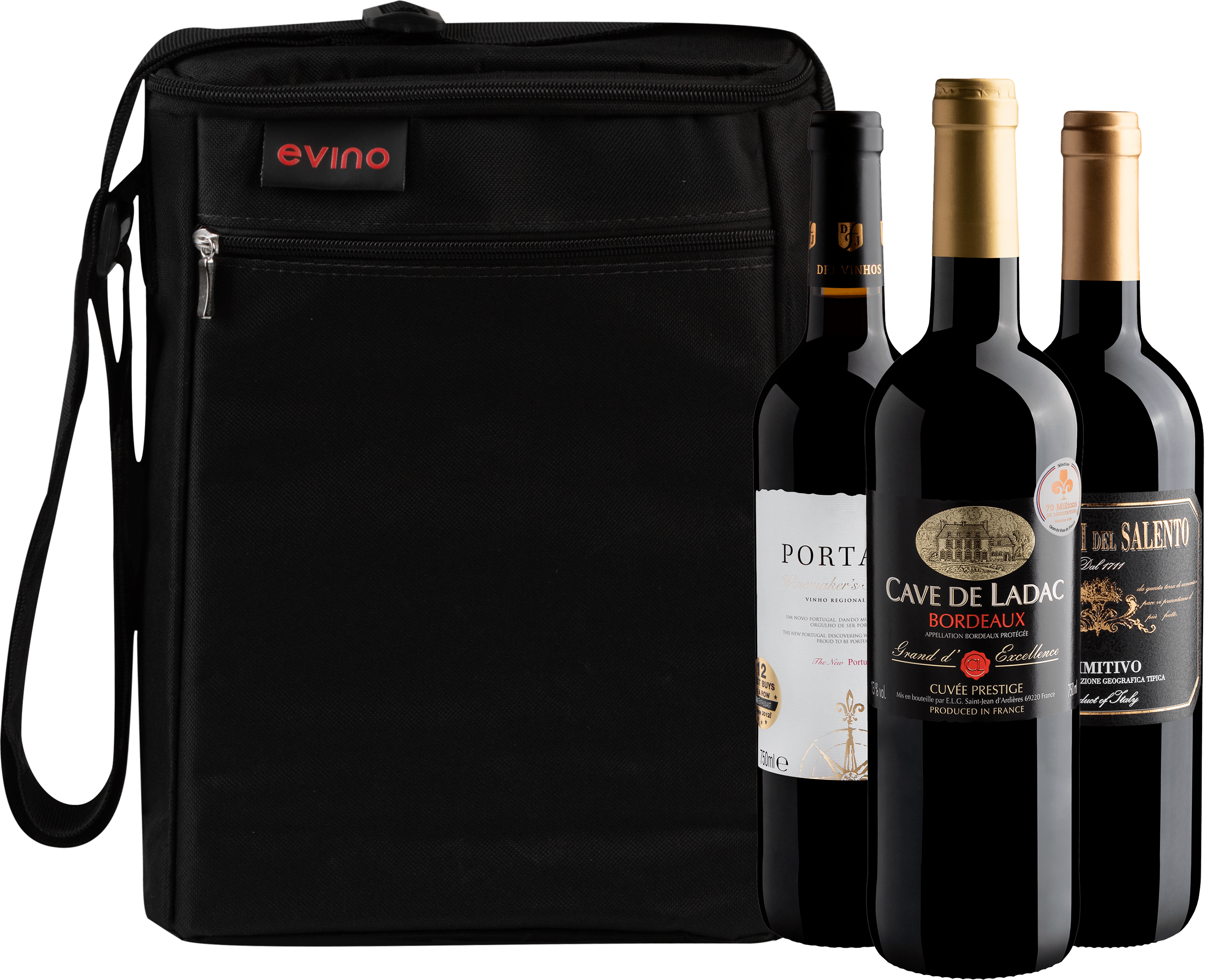Kit 3 Tintos Medalha de Ouro + Bolsa Exclusiva