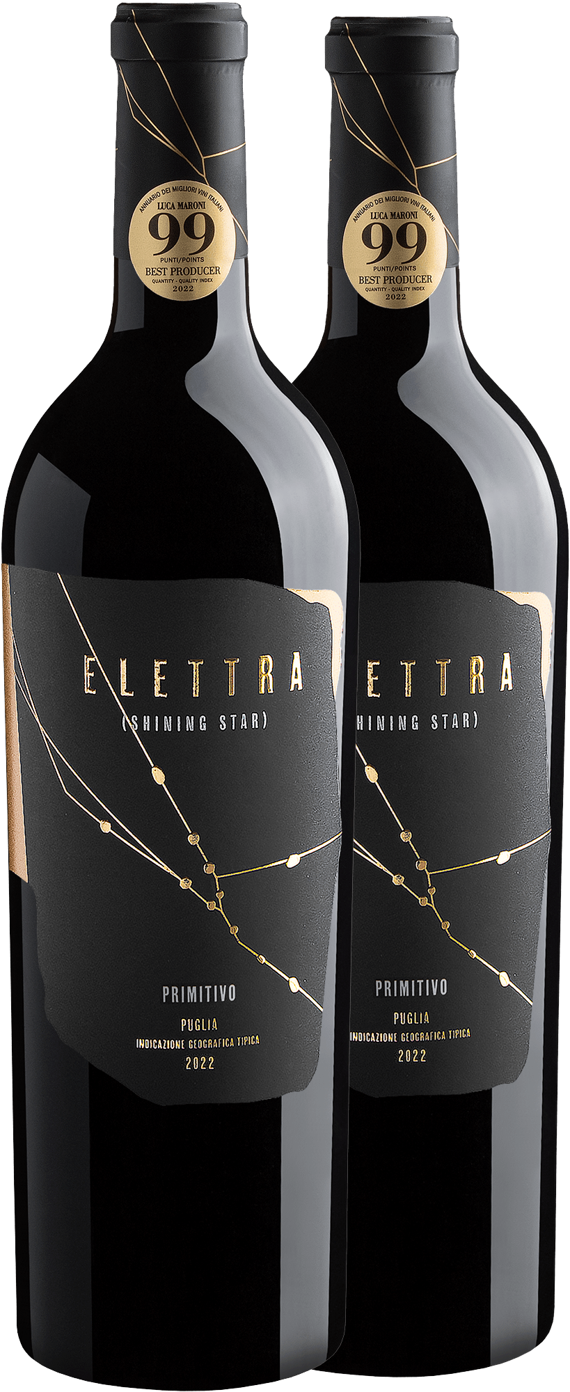 Kit Leve 2 Pague 1 Elettra (Shining Star) Primitivo Puglia IGT