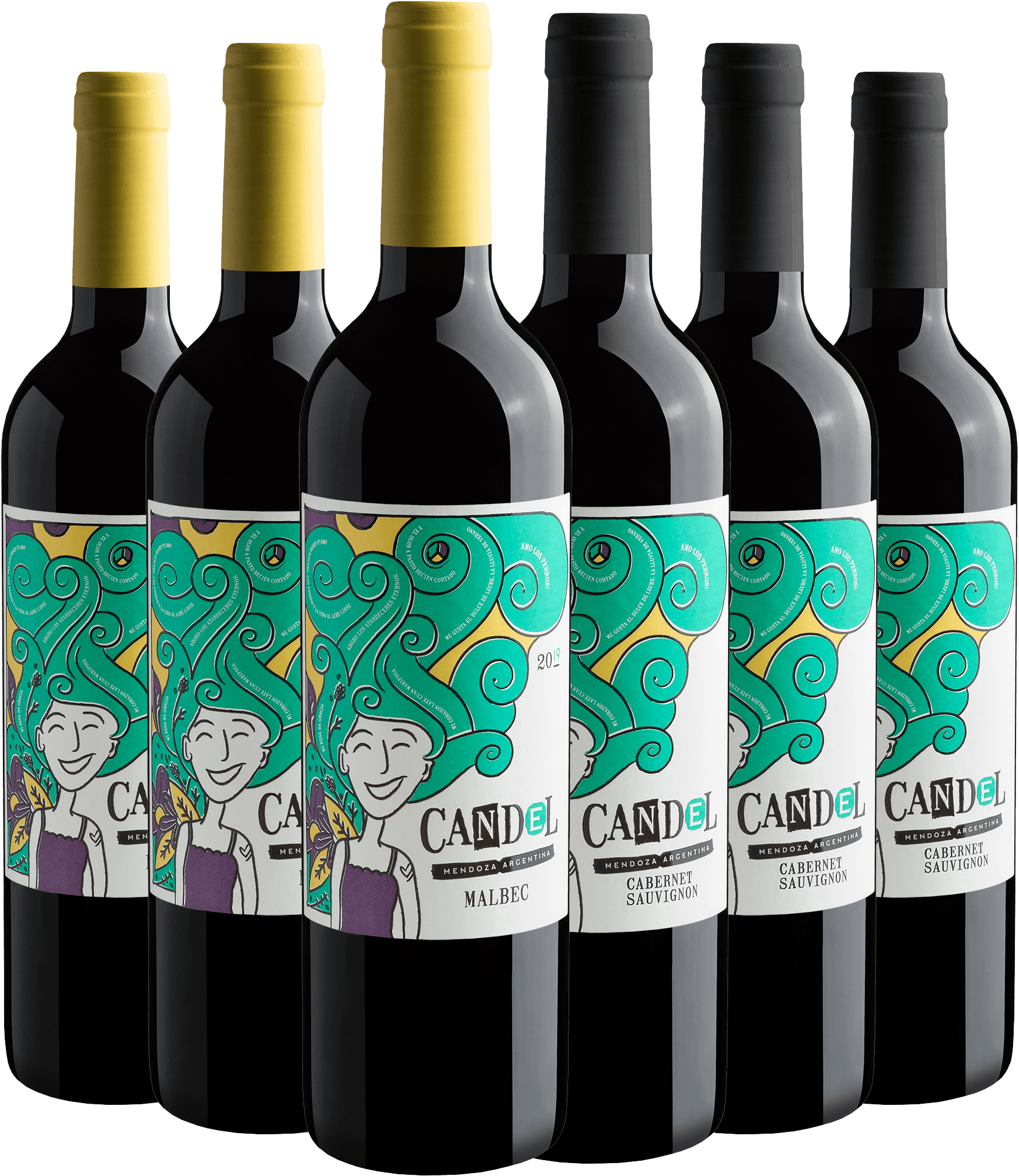 Kit Candel: 3 Malbec + 3 Cabernet Sauvignon