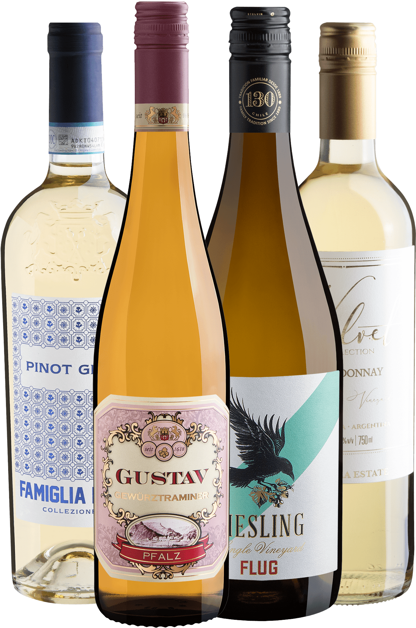 Kit 4 Vinhos Brancos