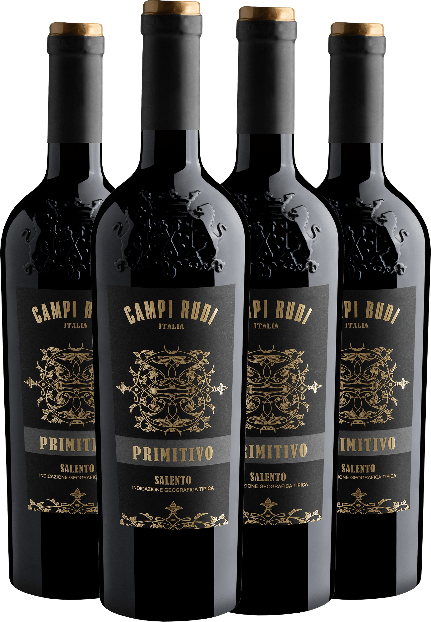 Kit 4 Campi Rudi Primitivo Salento IGT