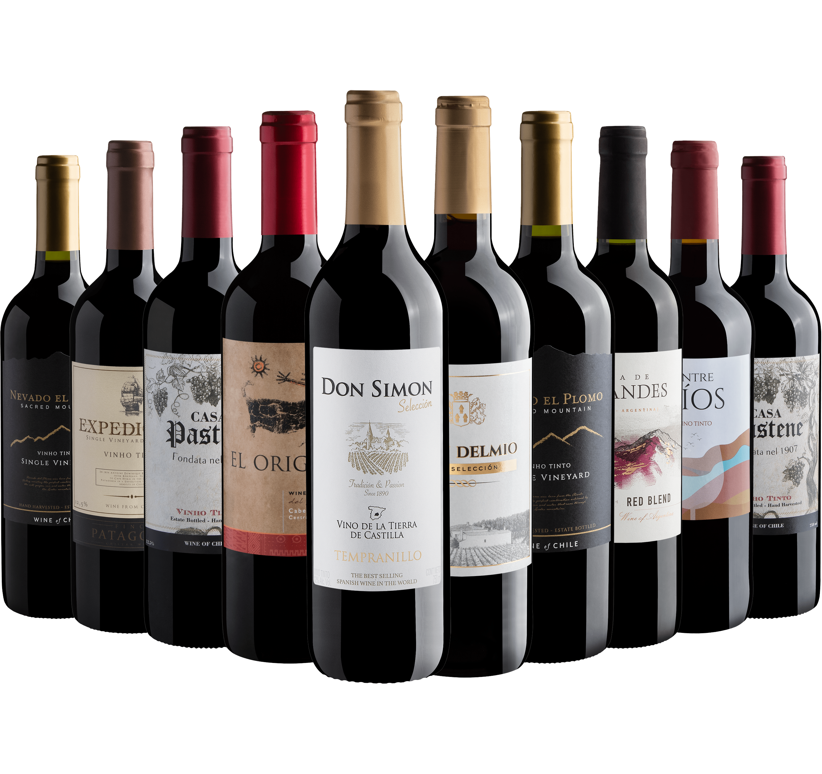 Kit 10 Vinhos Tintos*