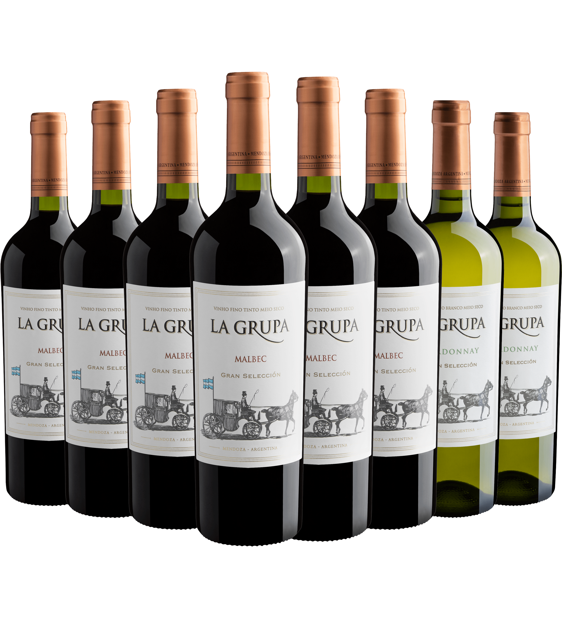 Kit La Grupa Gran Selección | 6 Malbec + 2 Chardonnay