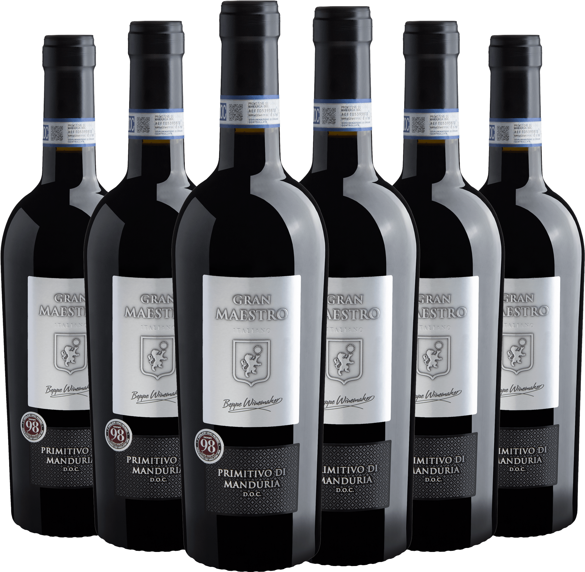 Kit 6 Gran Maestro Primitivo di Manduria DOC