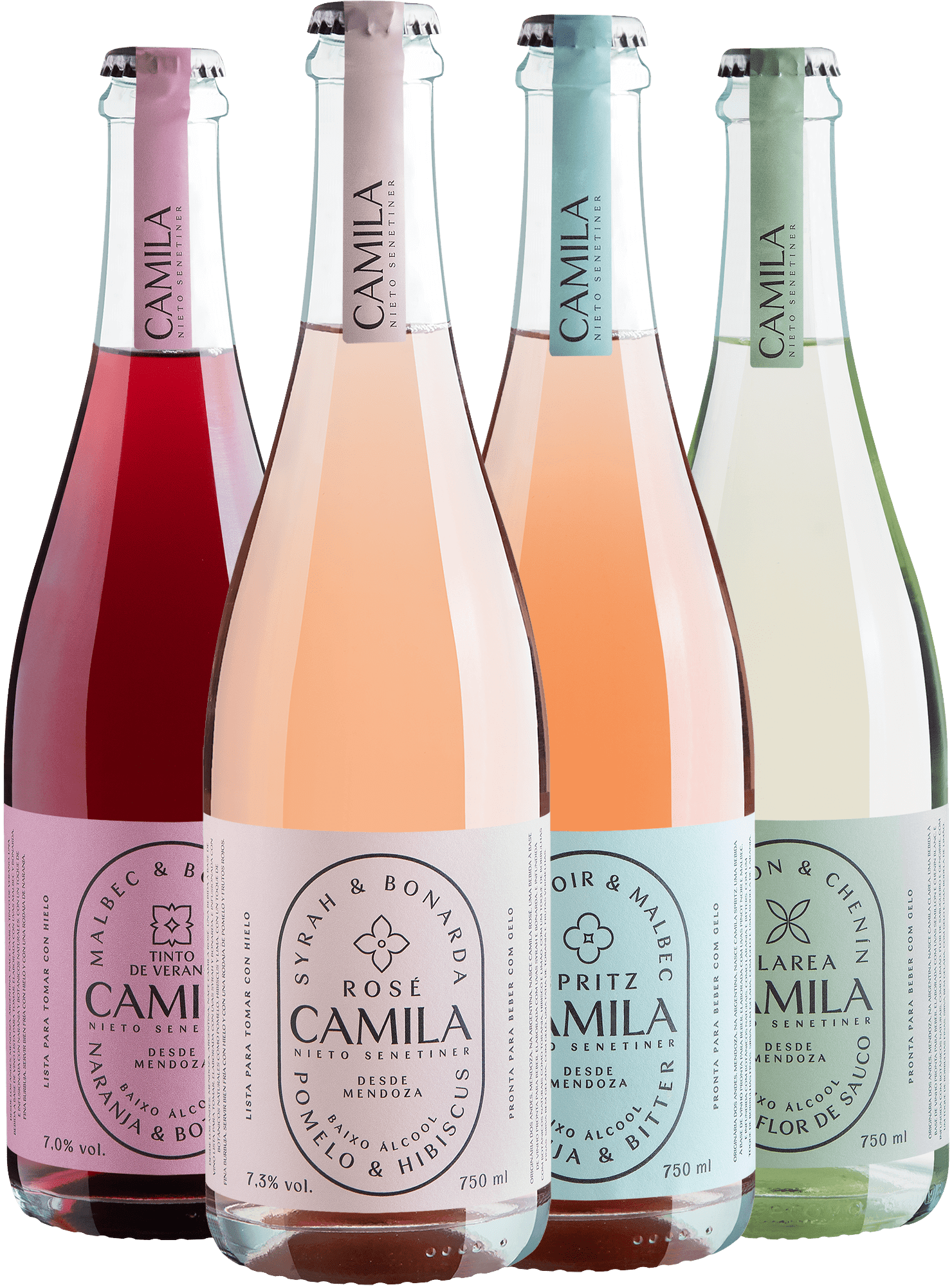 Kit Família Camila Cocktail | 4 garrafas