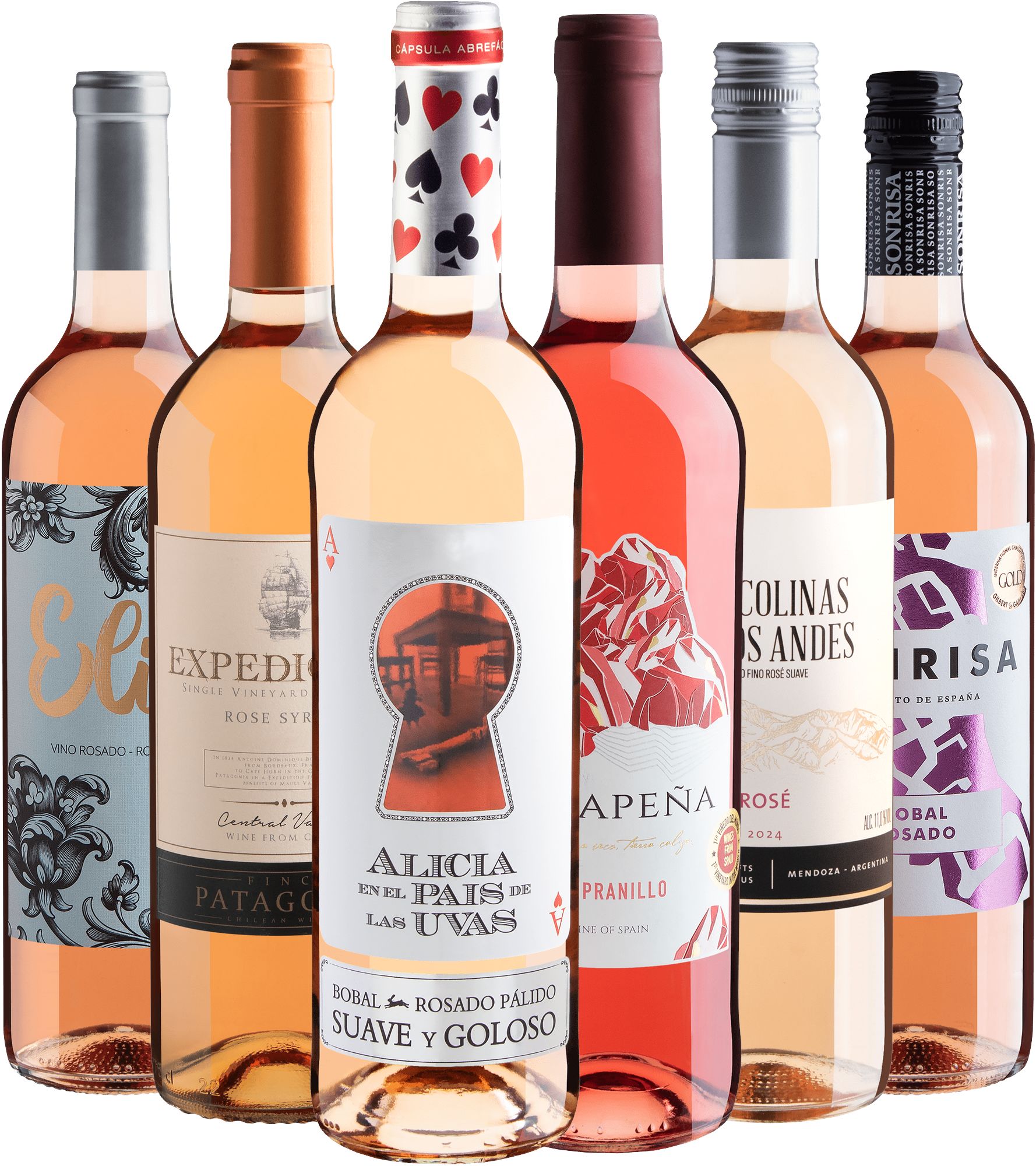 Kit 6 Rosés com Alicia en el Pais de Las Uvas