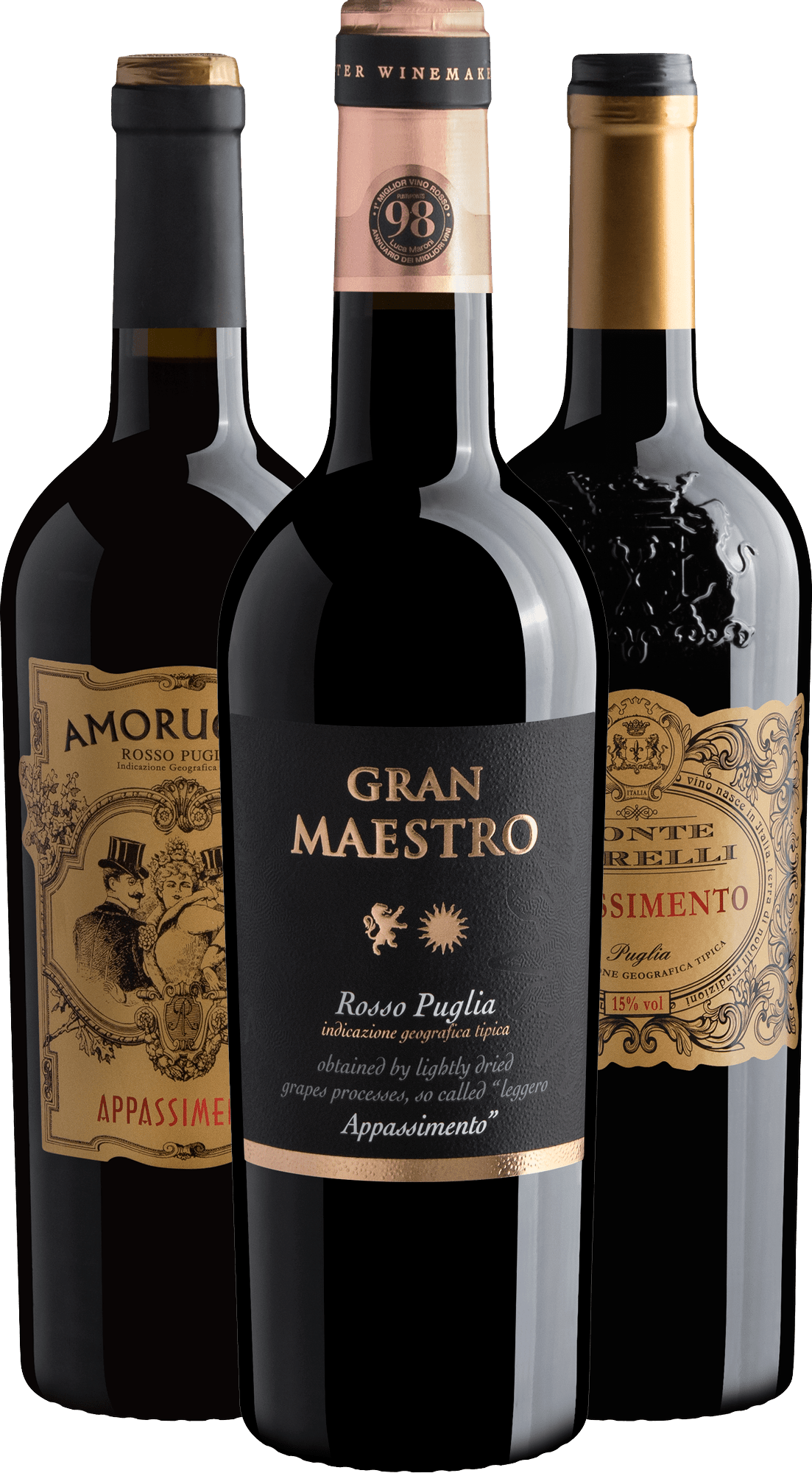 Kit Appassimento 95+ Pontos | 3 garrafas