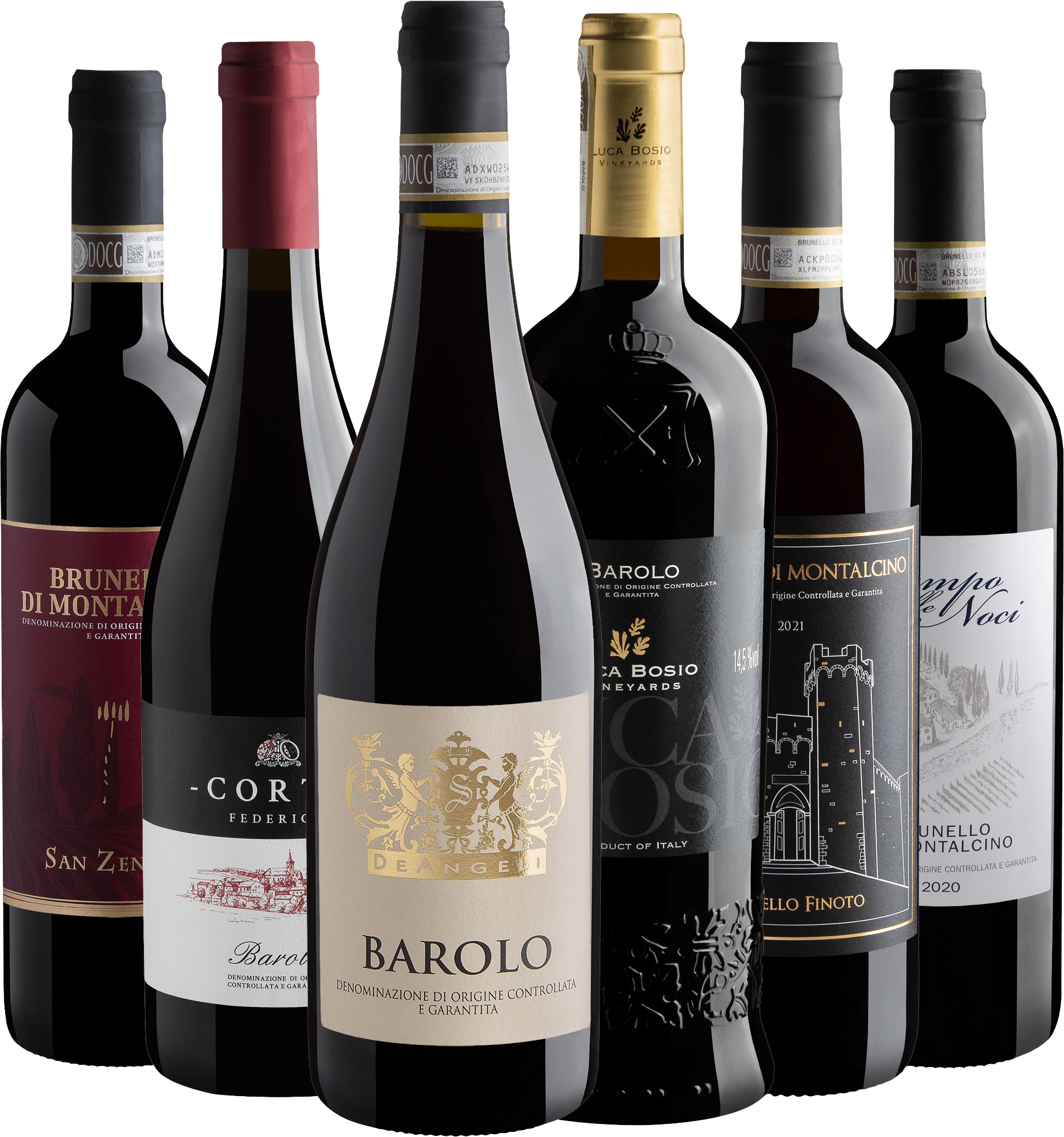 Kit 3 Brunellos di Montalcino + 3 Barolos