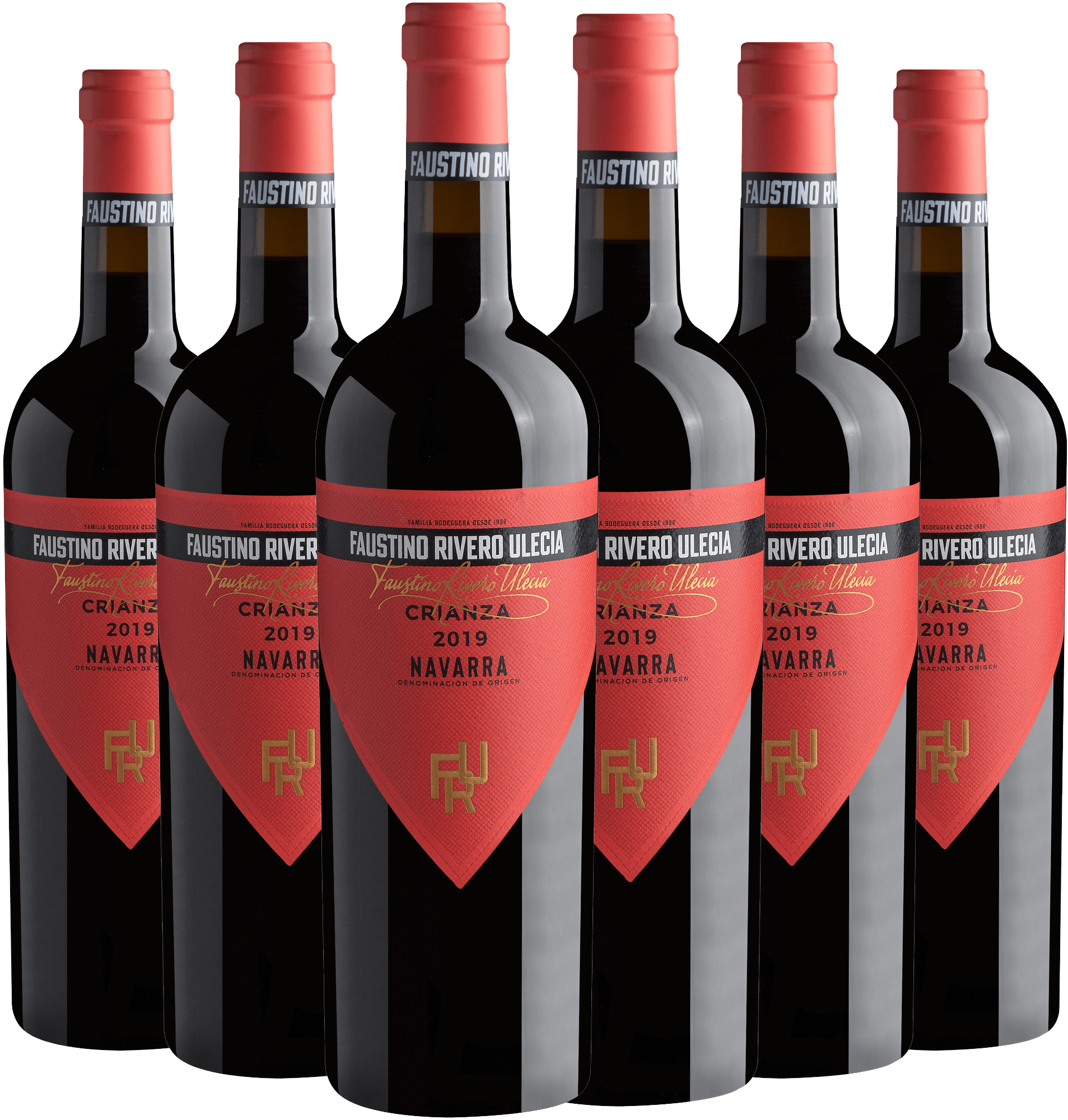 Kit 6 Faustino Rivero Ulecia Crianza Navarra D.O.