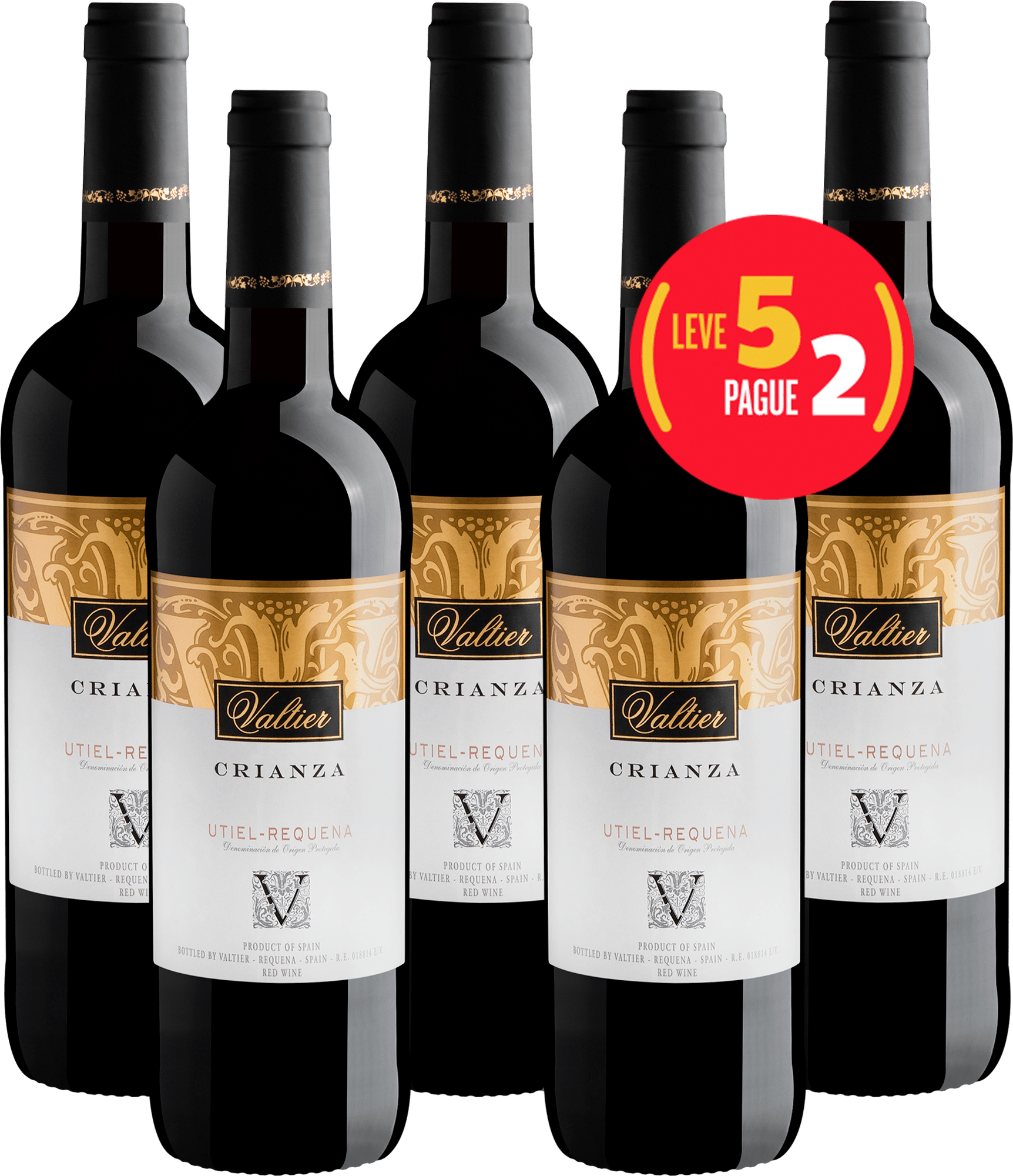Leve 5 Pague 2 Valtier Crianza Utiel-Requena DOP