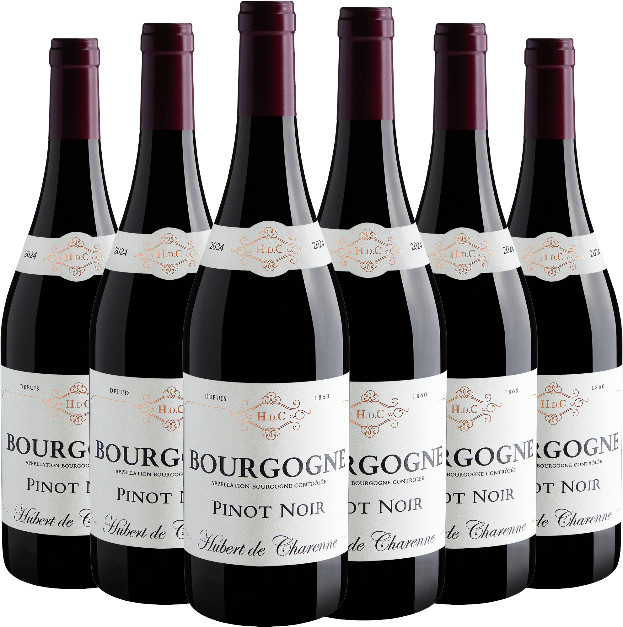 Kit 6 Hubert de Charenne Pinot Noir Bourgogne AOC