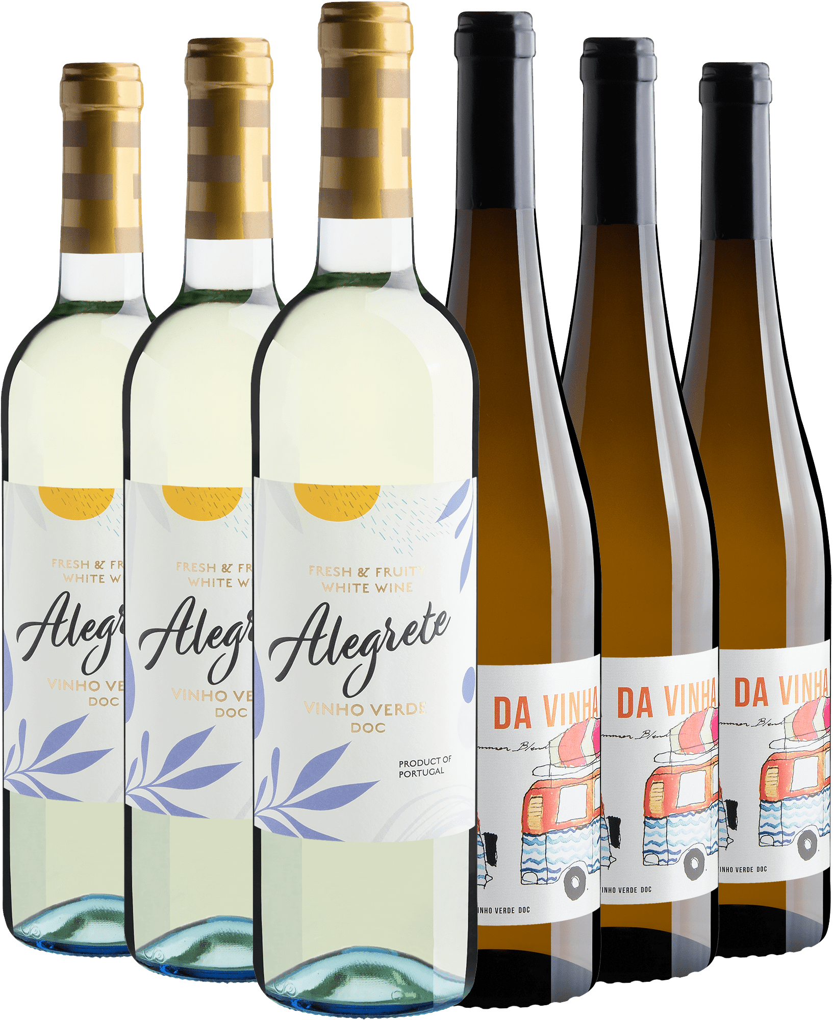 Kit Vinhos Verdes | 3 Alegrete Fresh & Fruity + 3 Pessoa da Vinha Summer Blend